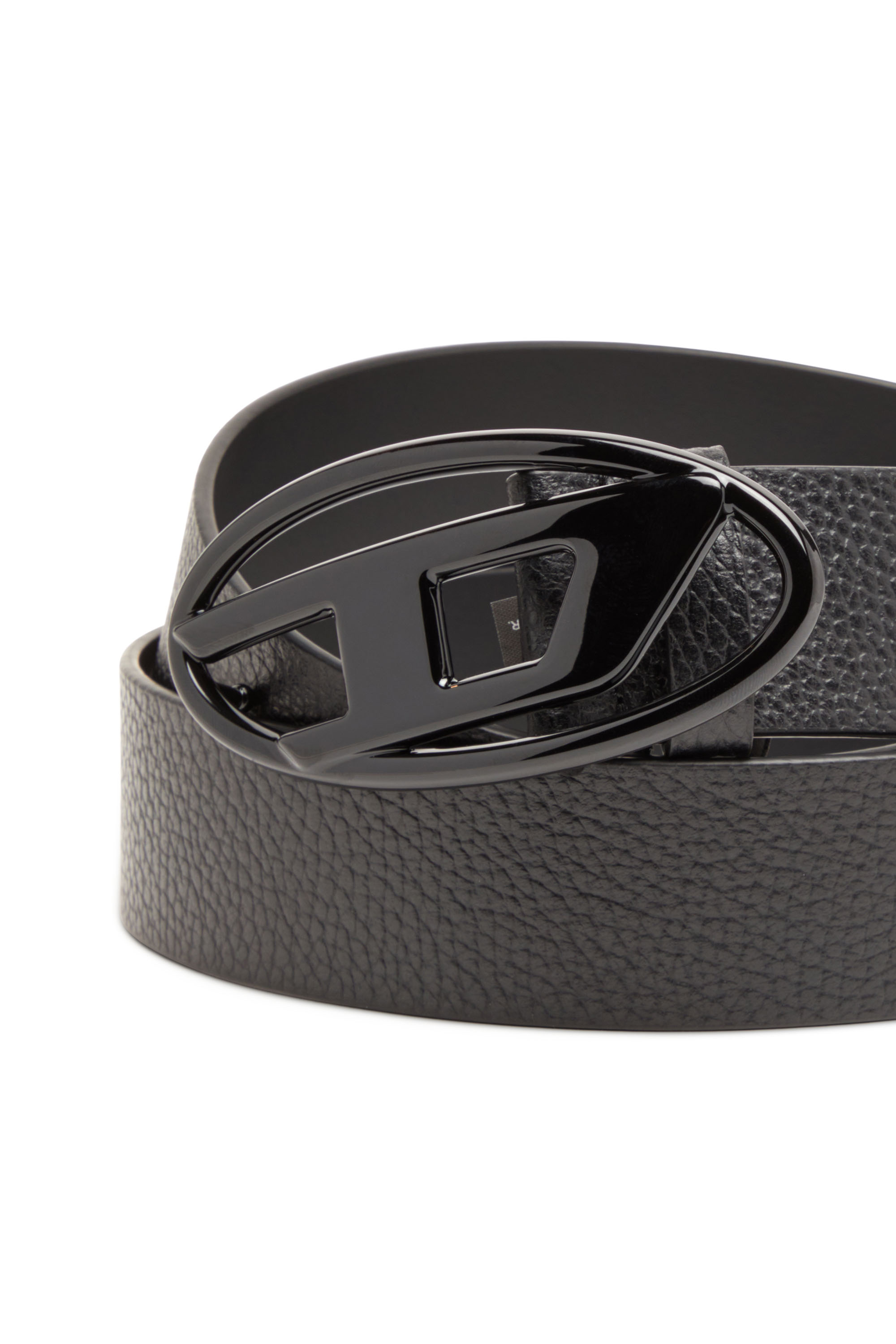 Diesel - B-1DR, Ceinture 4 cm en cuir  avec boucle mate Mixte in Noir - 3
