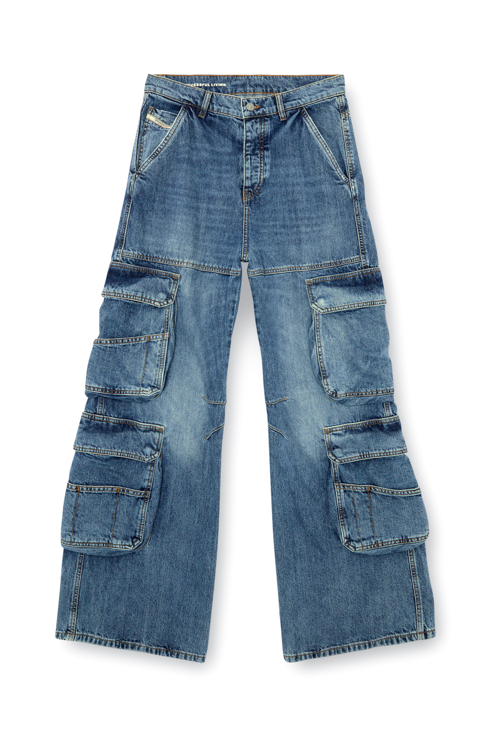 Diesel - Relaxed Jeans 1996 D-Sire 0NLAX Donna, Blu medio - Image 3