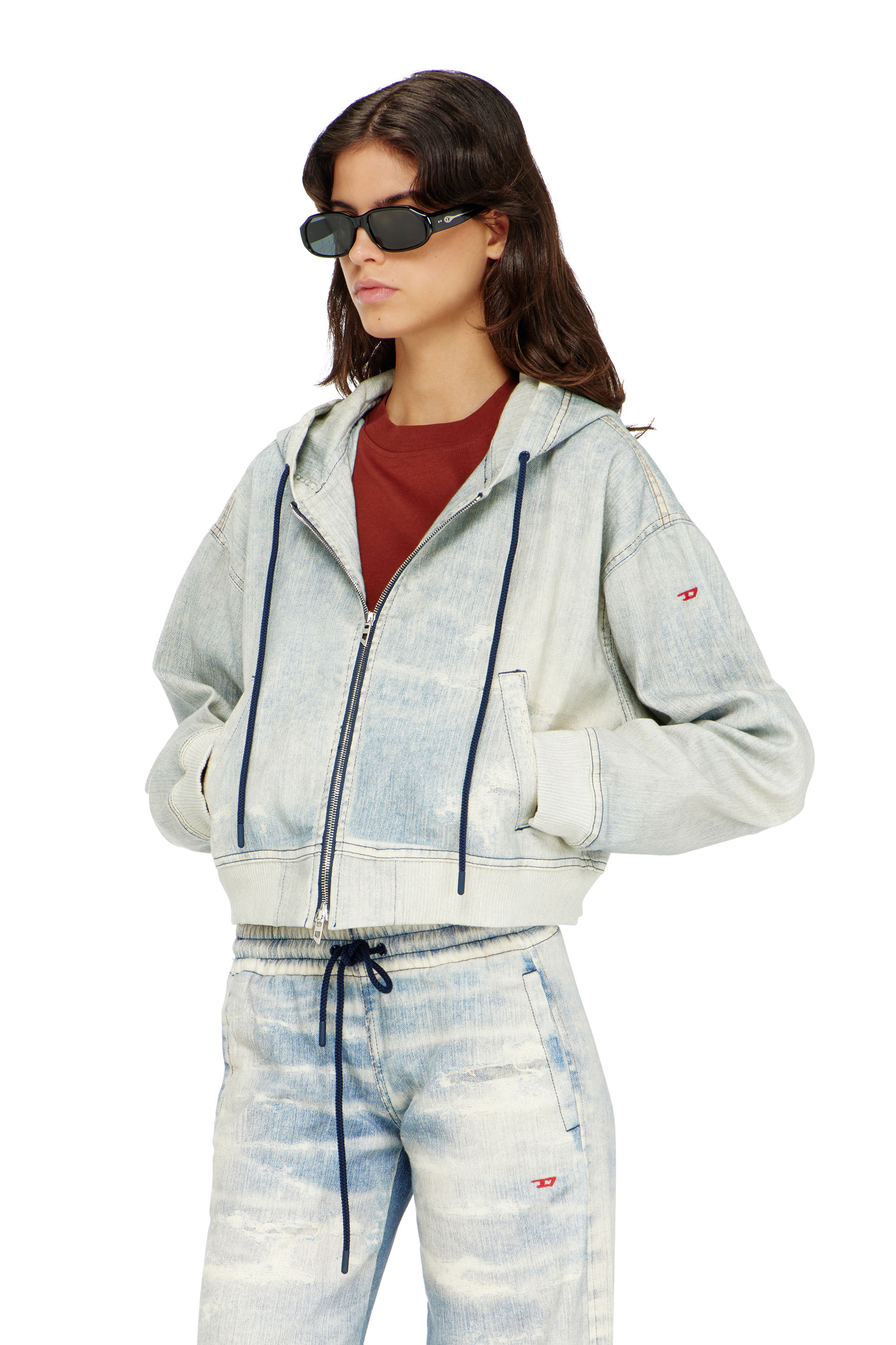 DE-GIRI-CROP JOGG, Hellblau