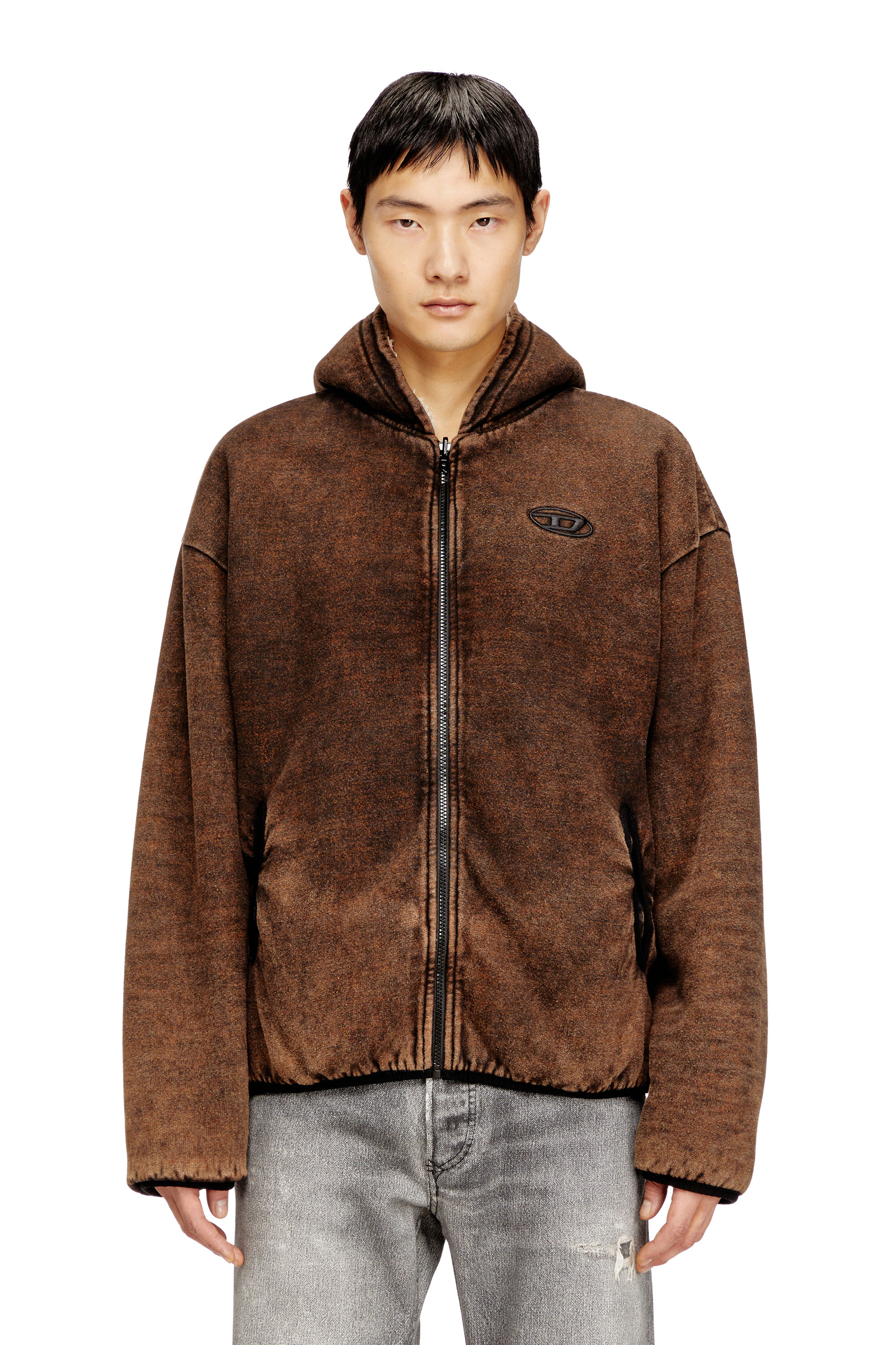 Diesel - S-BRYAN, Veste zippée à capuche réversible Homme in ToBeDefined - 1