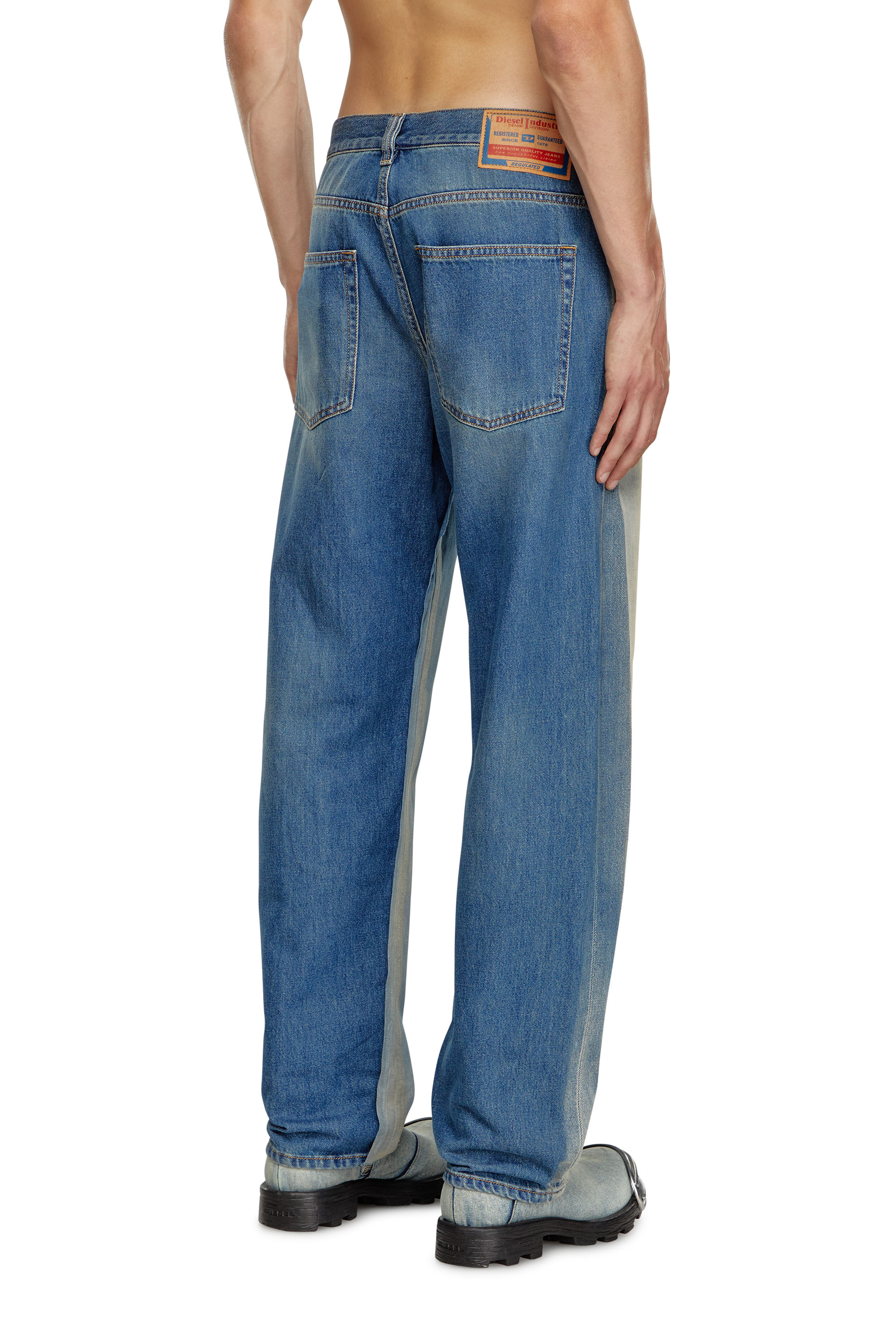 Diesel - Uomo Straight Jeans 2010 D-Macs 09K22, Blu medio - Image 4