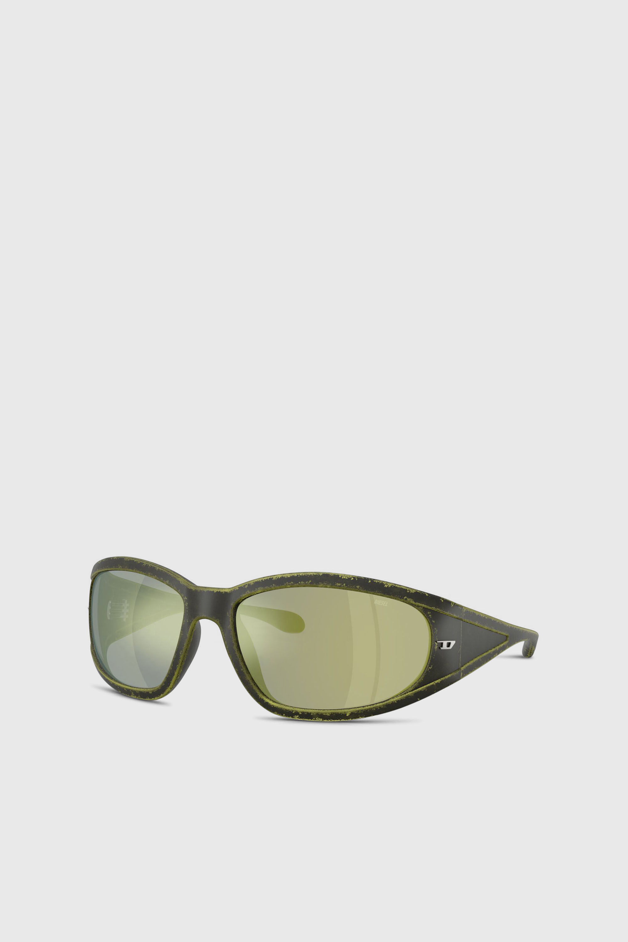 Diesel - 0DL3002, Unisex Sonnenbrille aus acetat mit rechteckigen gl&auml;sern in Gr&uuml;n - 4
