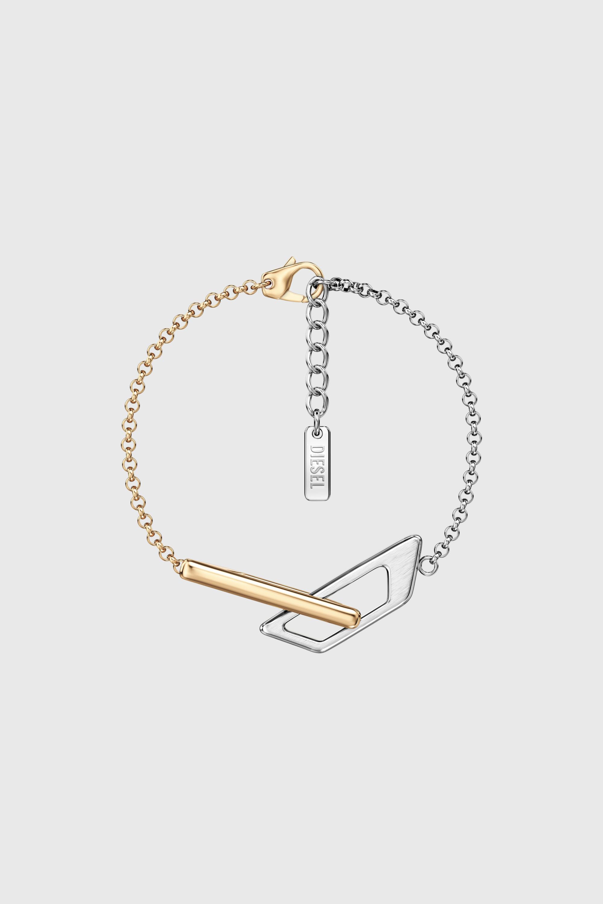 Diesel - DX1686931  JEWELLERY, Bracelet cha&icirc;ne en acier inoxydable Mixte in Gris argent&eacute; - 1