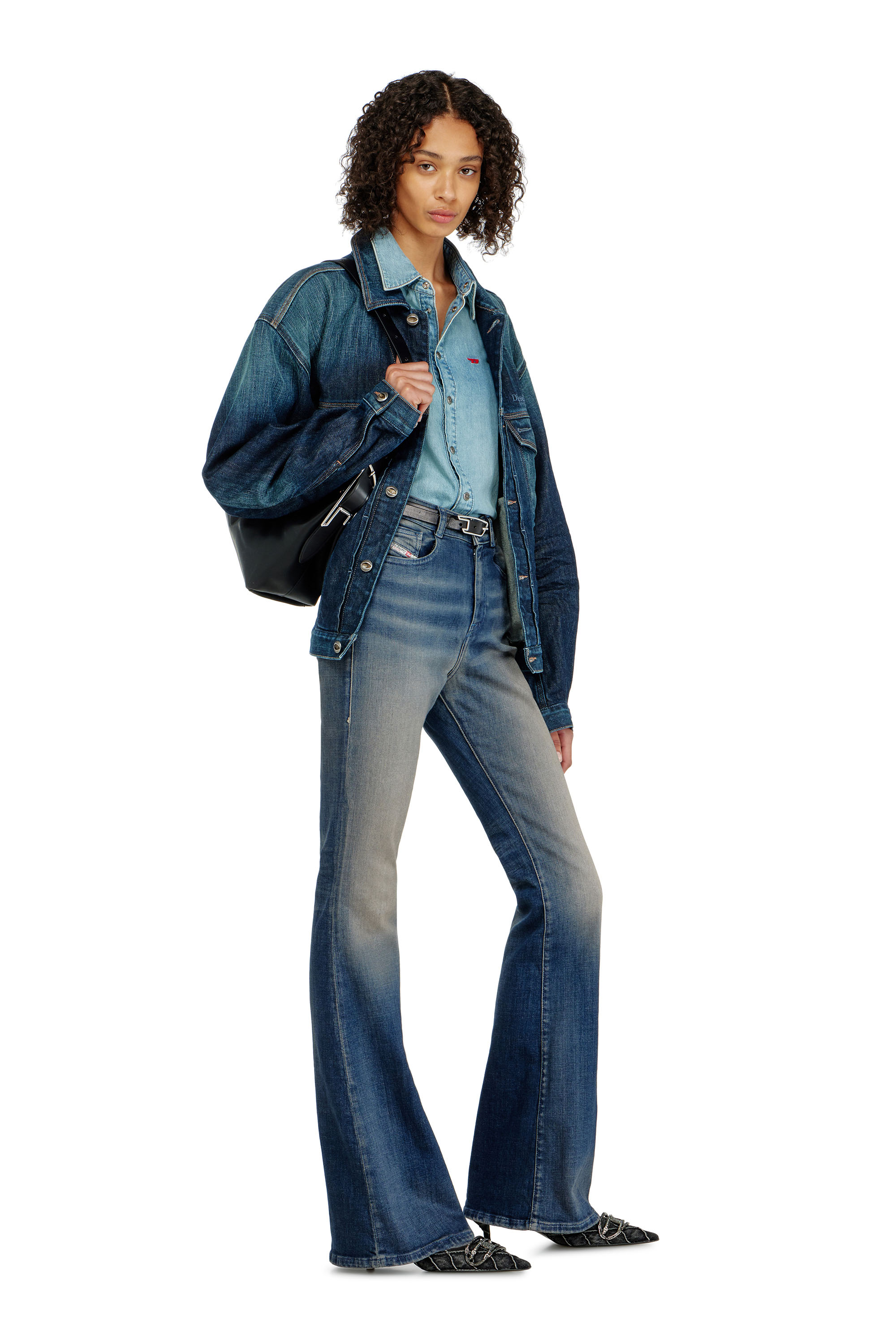 Diesel - Bootcut Jeans 1973 D-Partt 09P67 Femme, Bleu Fonc&eacute; - Image 2