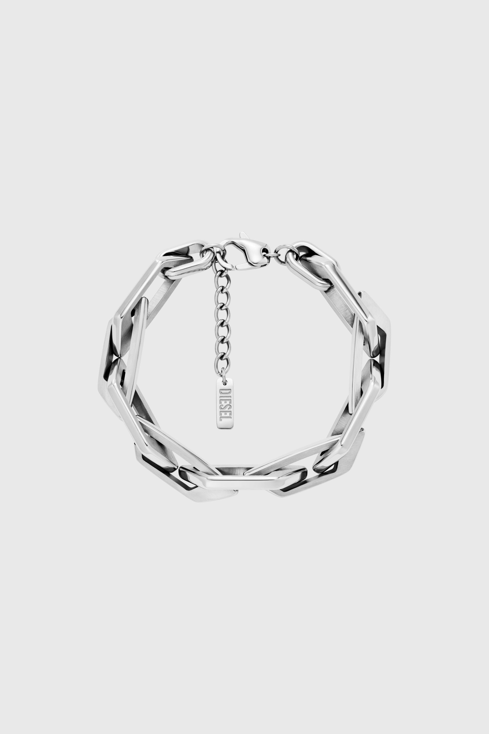 Diesel - DX1577040 JEWEL, Unisex Kettenarmband aus Edelstahl in Silber - 1
