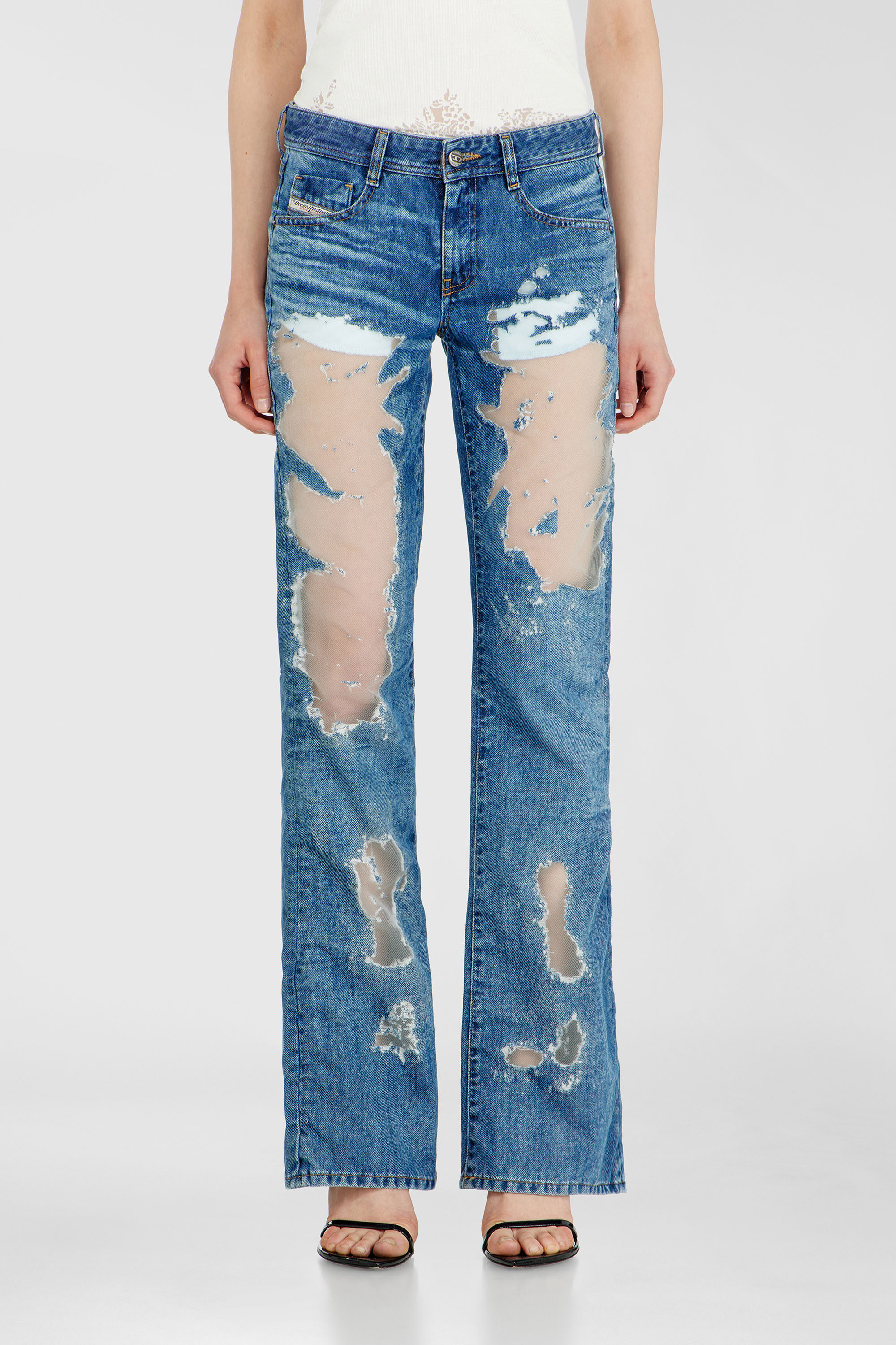 Diesel - Bootcut Jeans 1969 D-Ebbey 068ZH Donna, Blu medio - Image 2