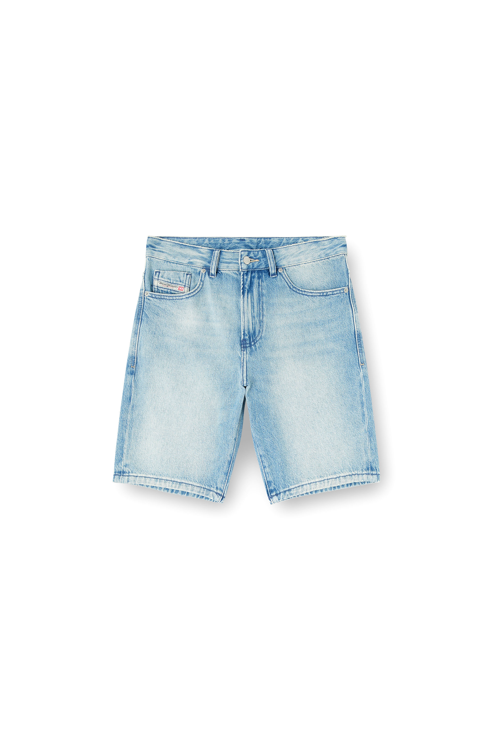 Diesel - D-FIN, Short en jean slim en coton bio Homme in Bleu - 2
