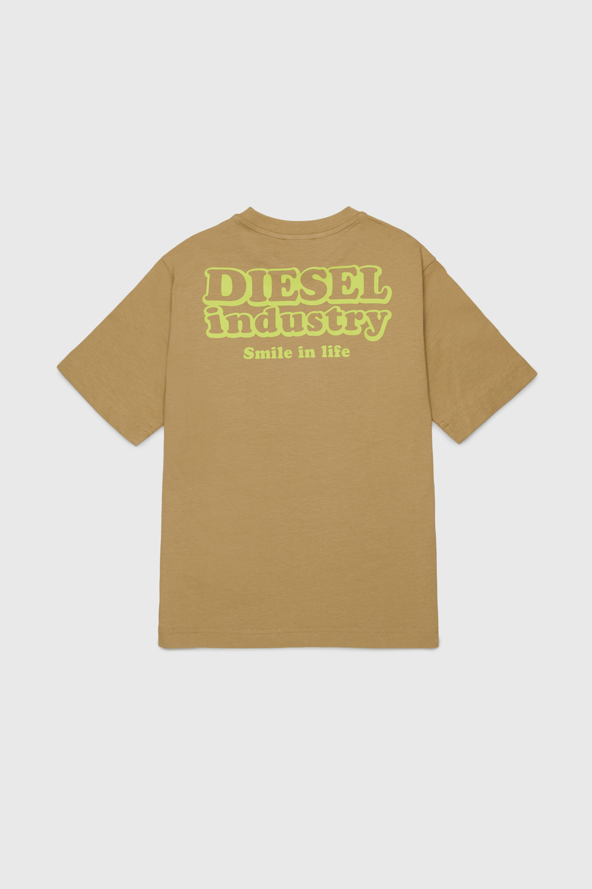 Diesel - TLODIM OVER, T-shirt avec imprim&eacute; Diesel Industry Homme in Marron - 2