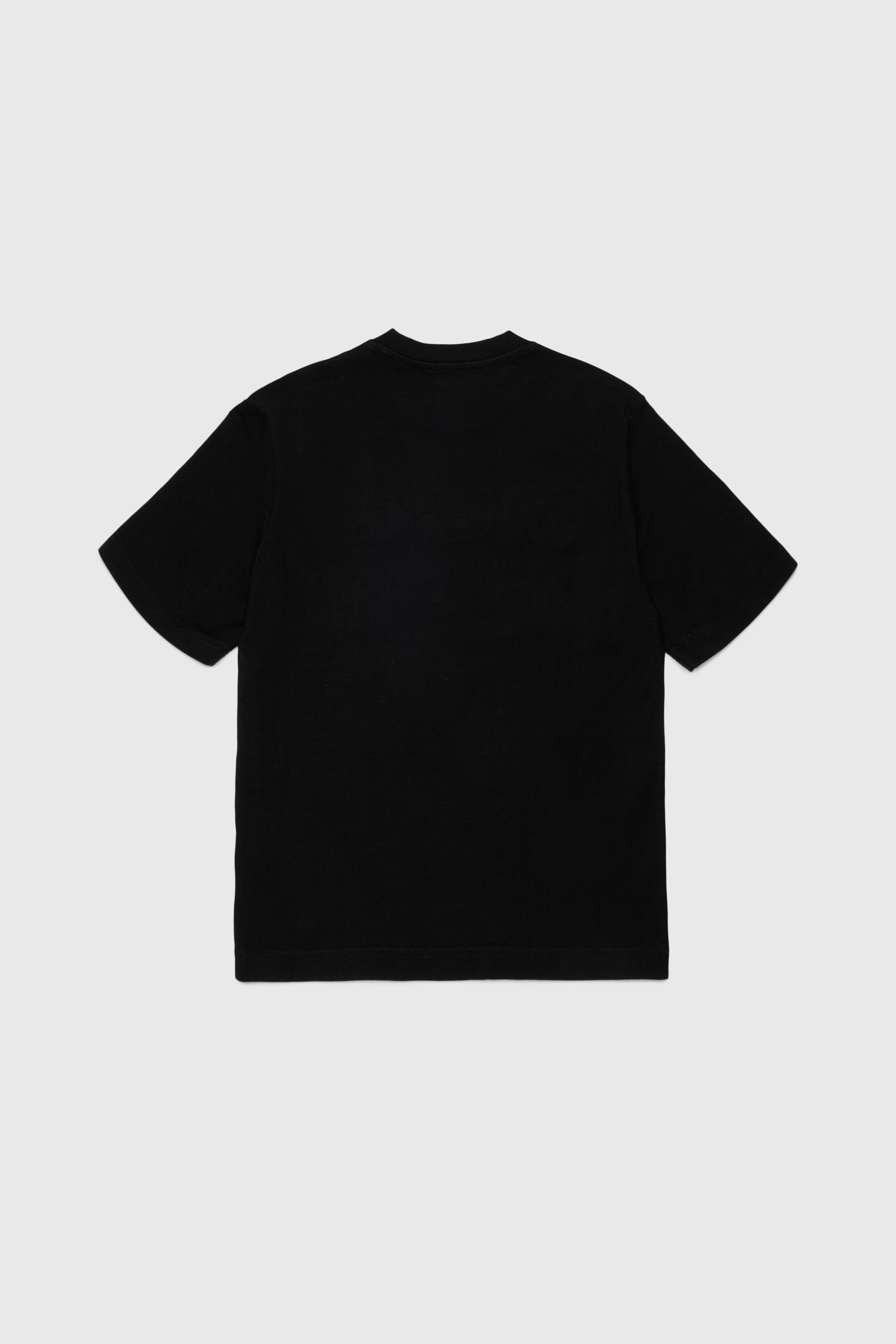 Diesel - TJEANS OVER, T-shirt en coton avec logo effet effiloch&eacute; Homme in Noir - 2