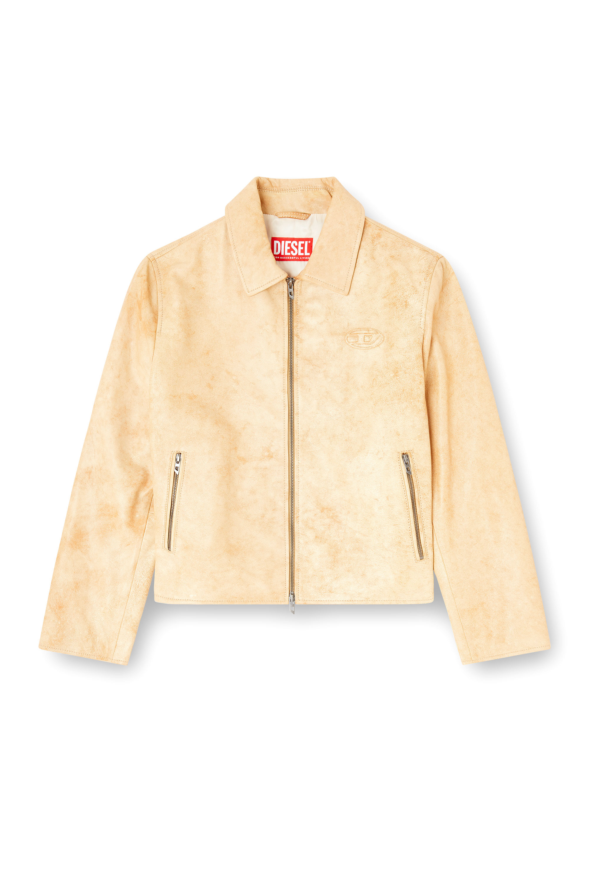 Diesel - L-AMAR-A-FEM-S1, Veste coach en cuir trait&eacute; Femme in ToBeDefined - 3