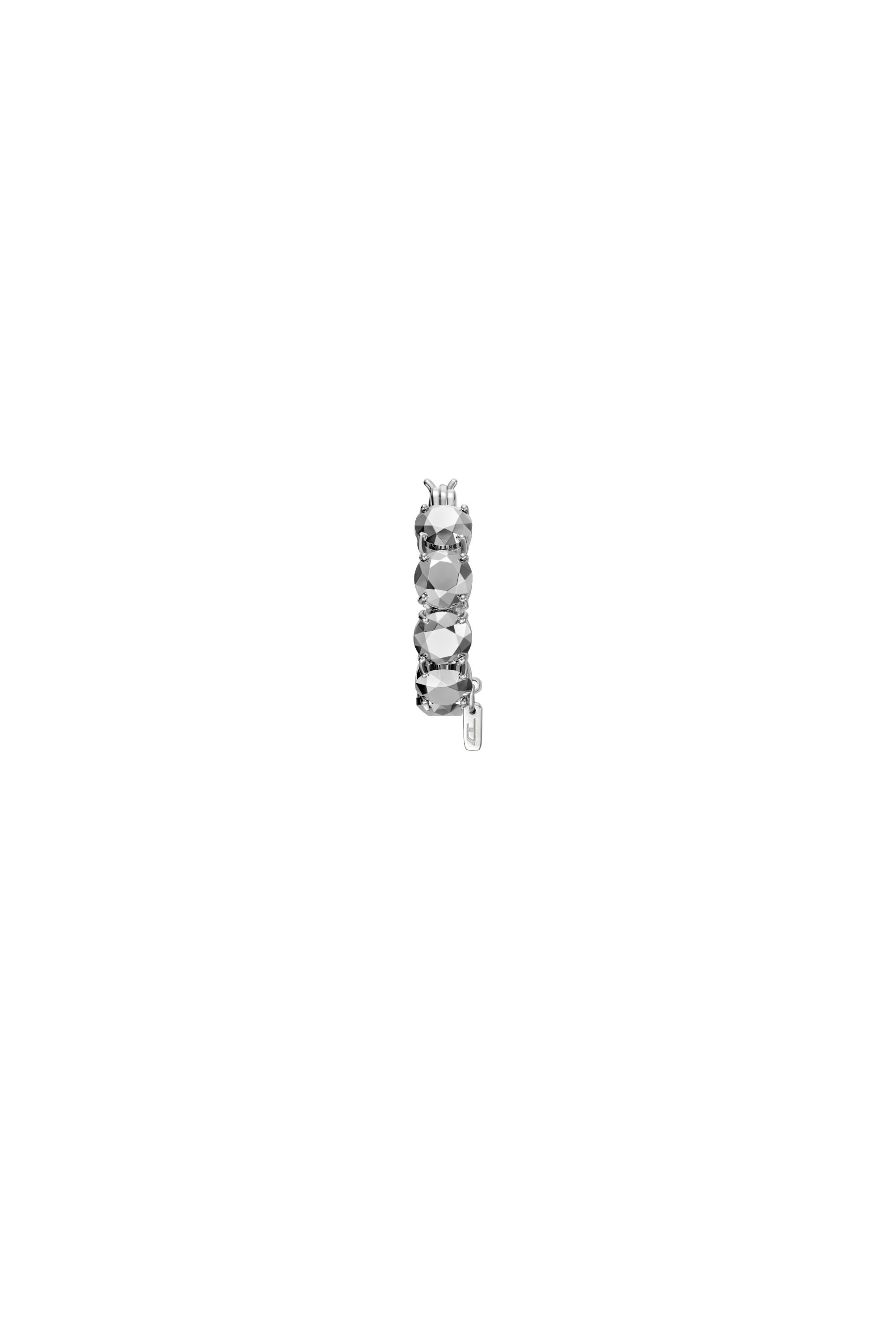 Diesel - DL1357040 STERLING SILVER JEWEL, Orecchino a cerchio in argento sterling Unisex in Argento - 2