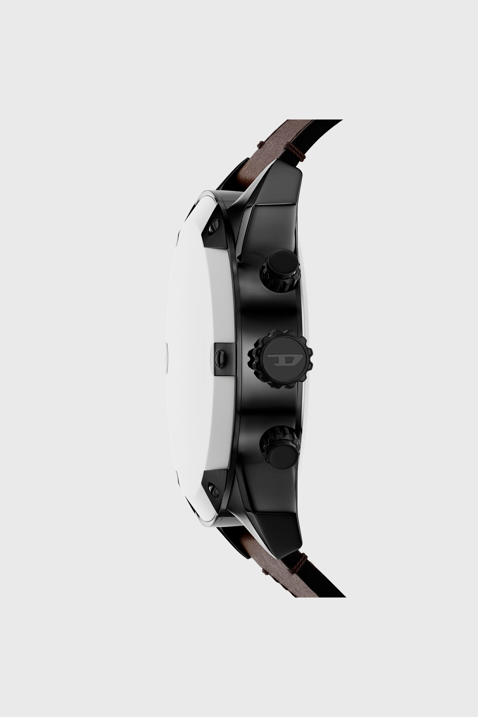 Diesel - DZ4735 WATCH, Herren Spiked Uhr mit braunem Lederarmband in Braun - 2