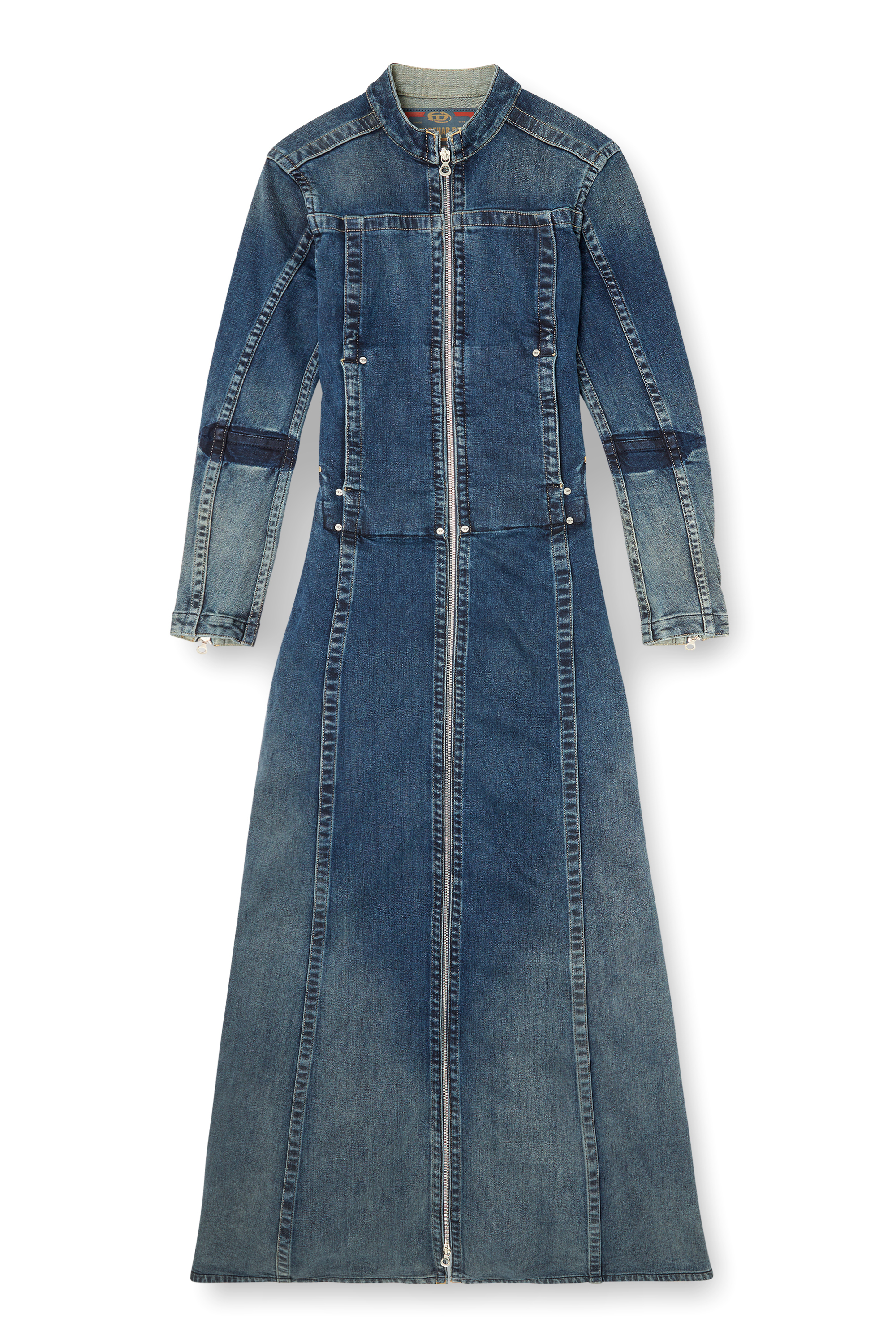 Diesel - DE-RO1-RE-FSG, Maxi abito in Rehab denim Donna in Blu - 2