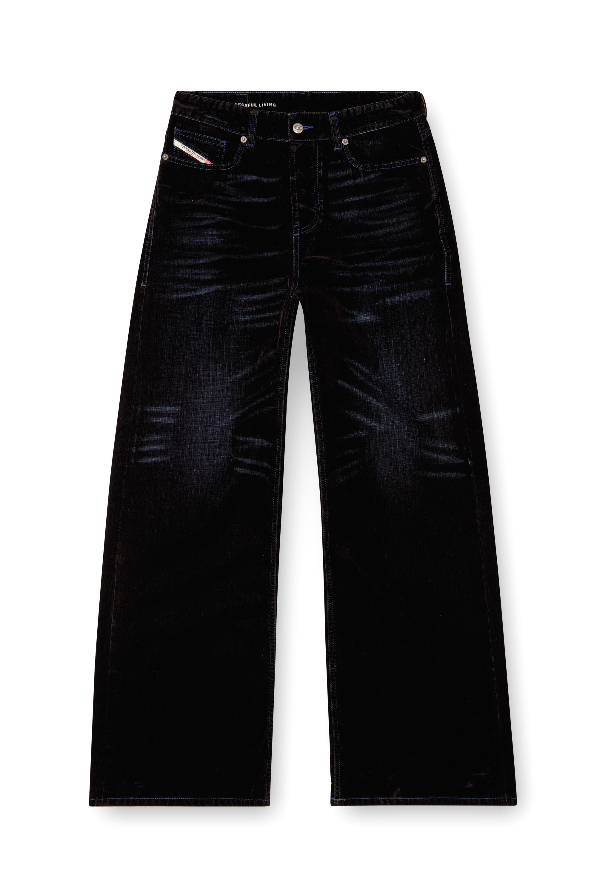 Diesel - Relaxed Jeans 1996 D-Sire 068QY Donna, Blu Scuro - Image 2