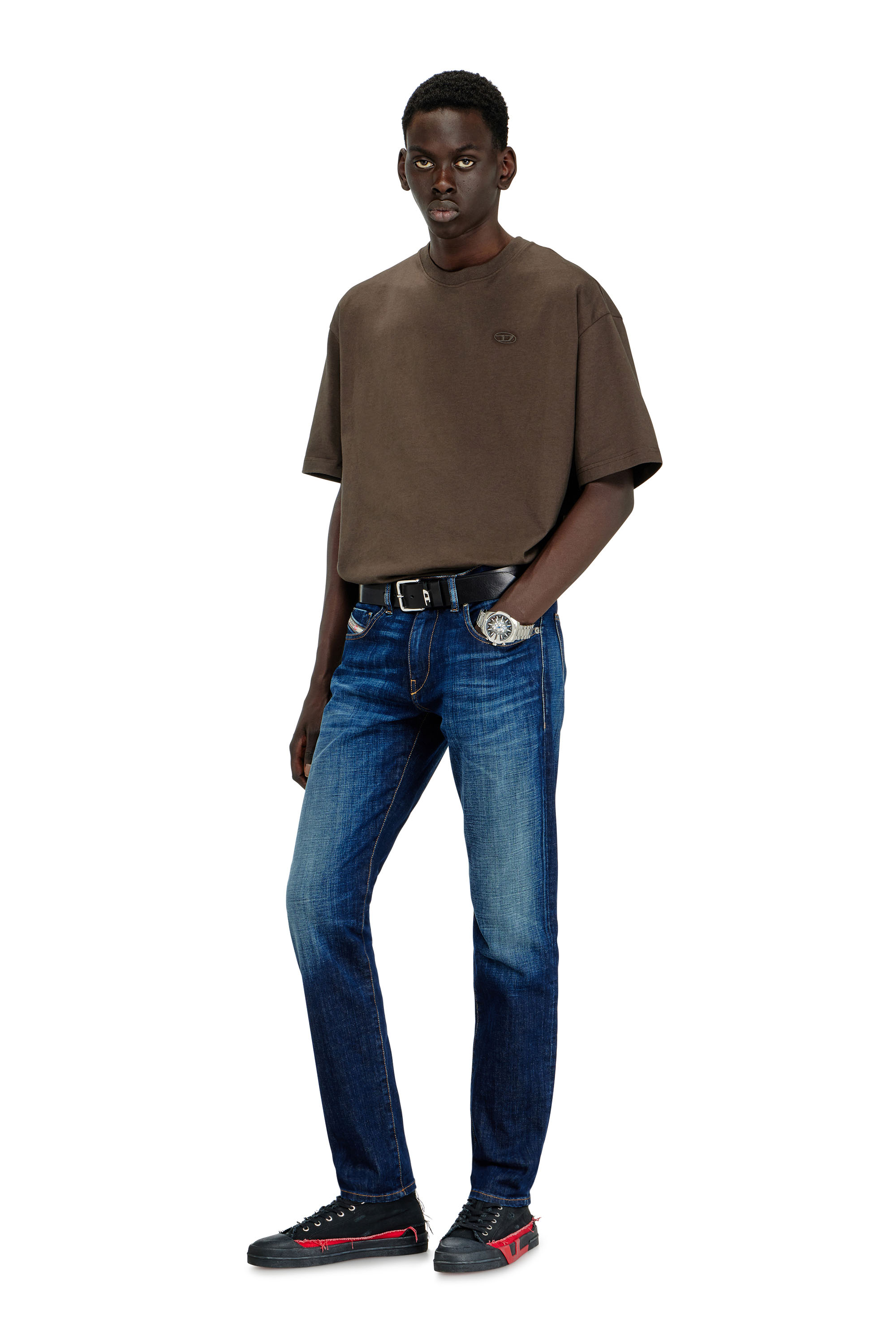 Diesel - Slim Jeans 2019 D-Strukt 09L61 Homme, Bleu moyen - Image 1