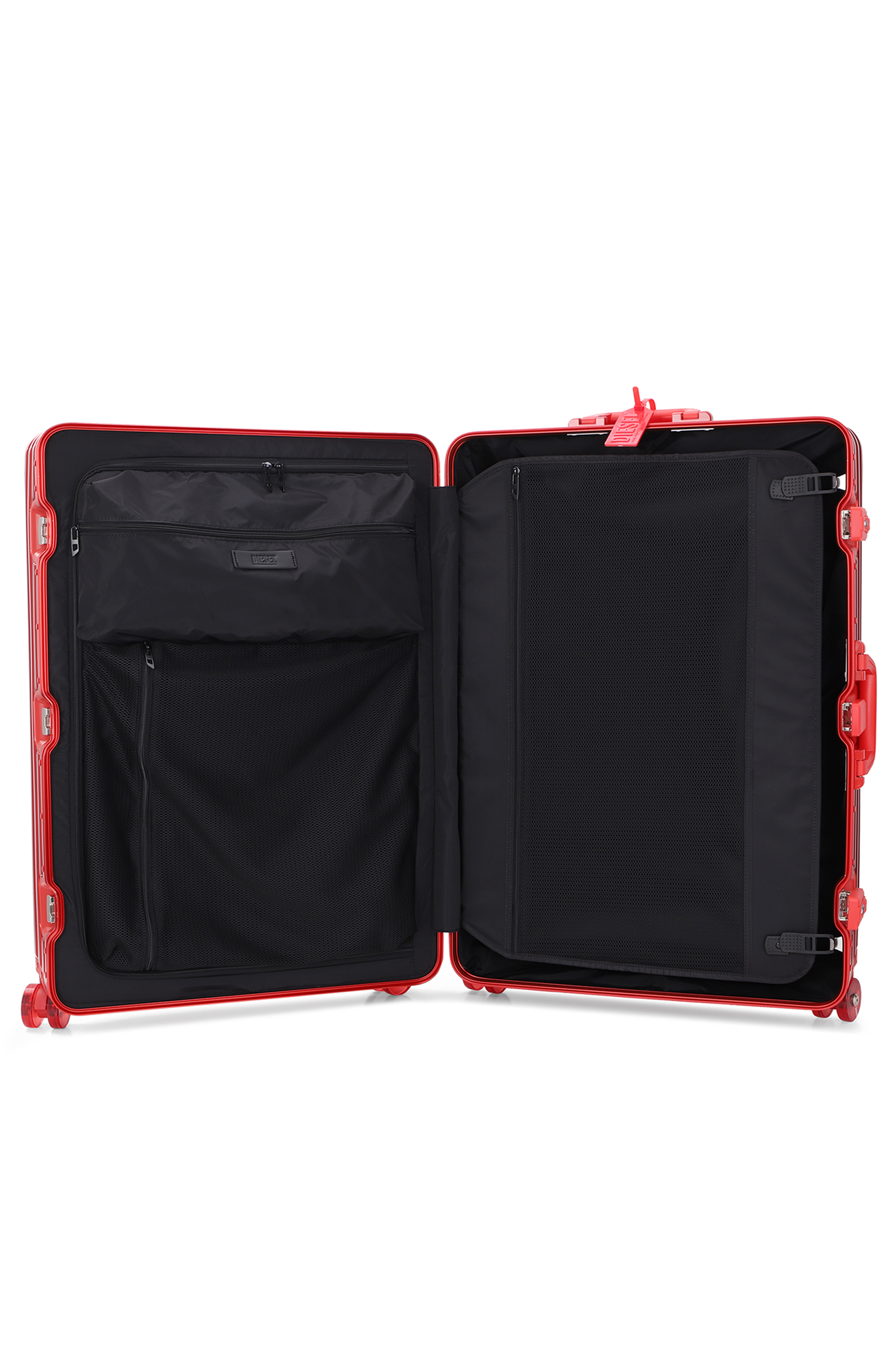 Diesel - DIESEL ALUMINUM TROLLEY- DSL002, Valise en aluminium taille L Mixte in Rouge - 3