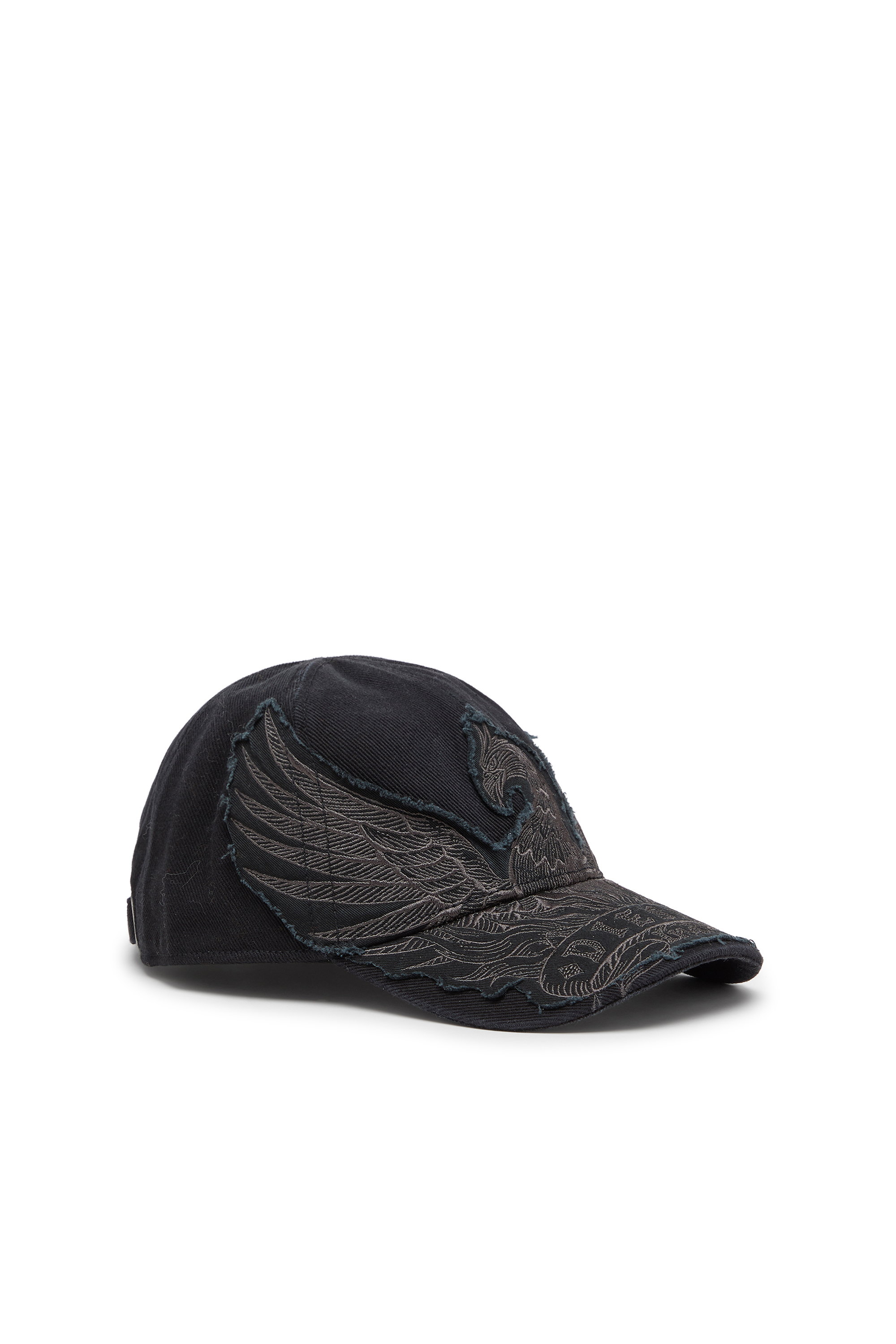 Diesel - C-PHENIX, Herren Baseballkappe mit Phoenix-Stickerei in Schwarz - 1
