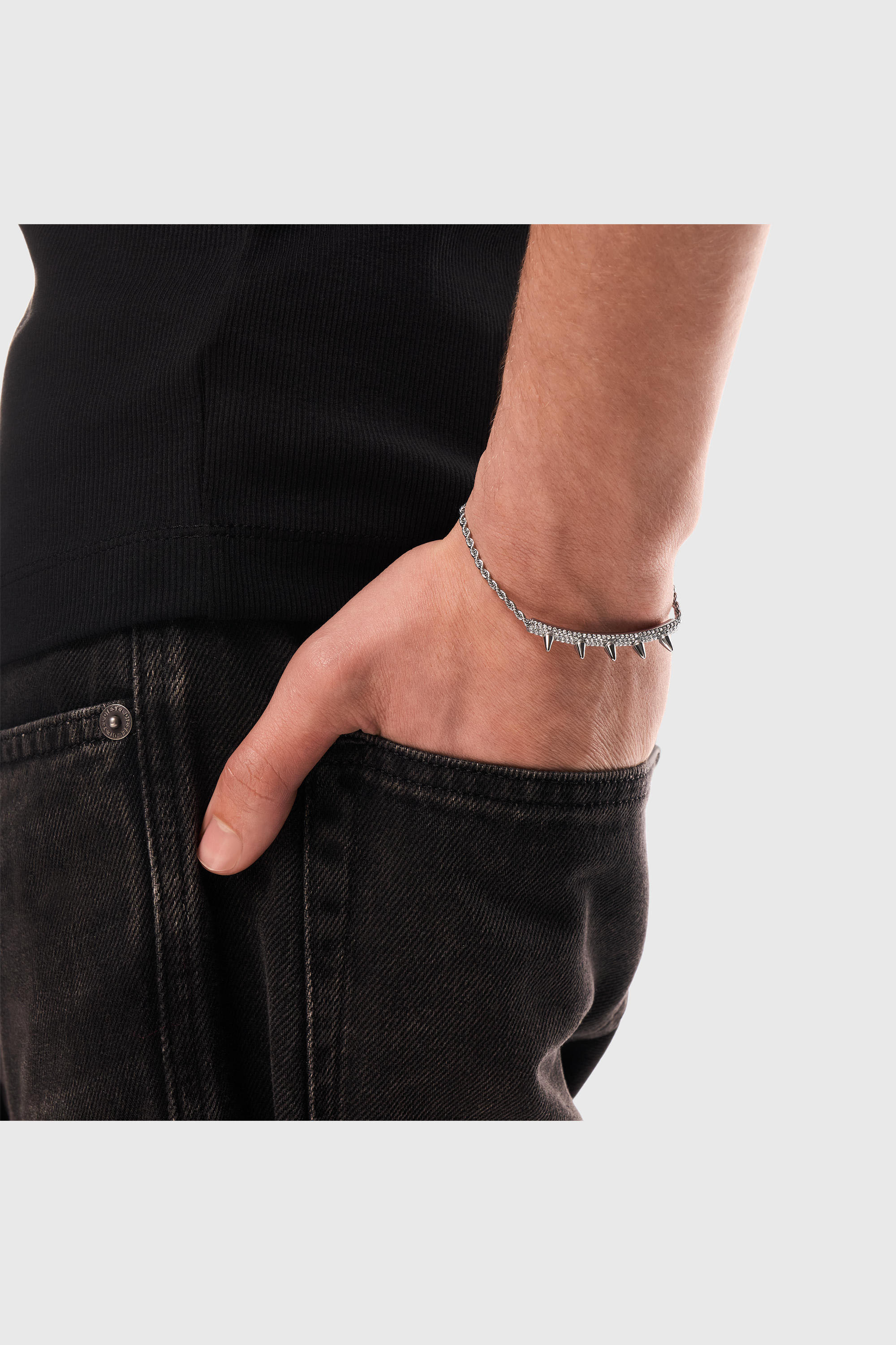 Diesel - DX1725040, Unisex ID-Armband aus Edelstahl in Silber - 6