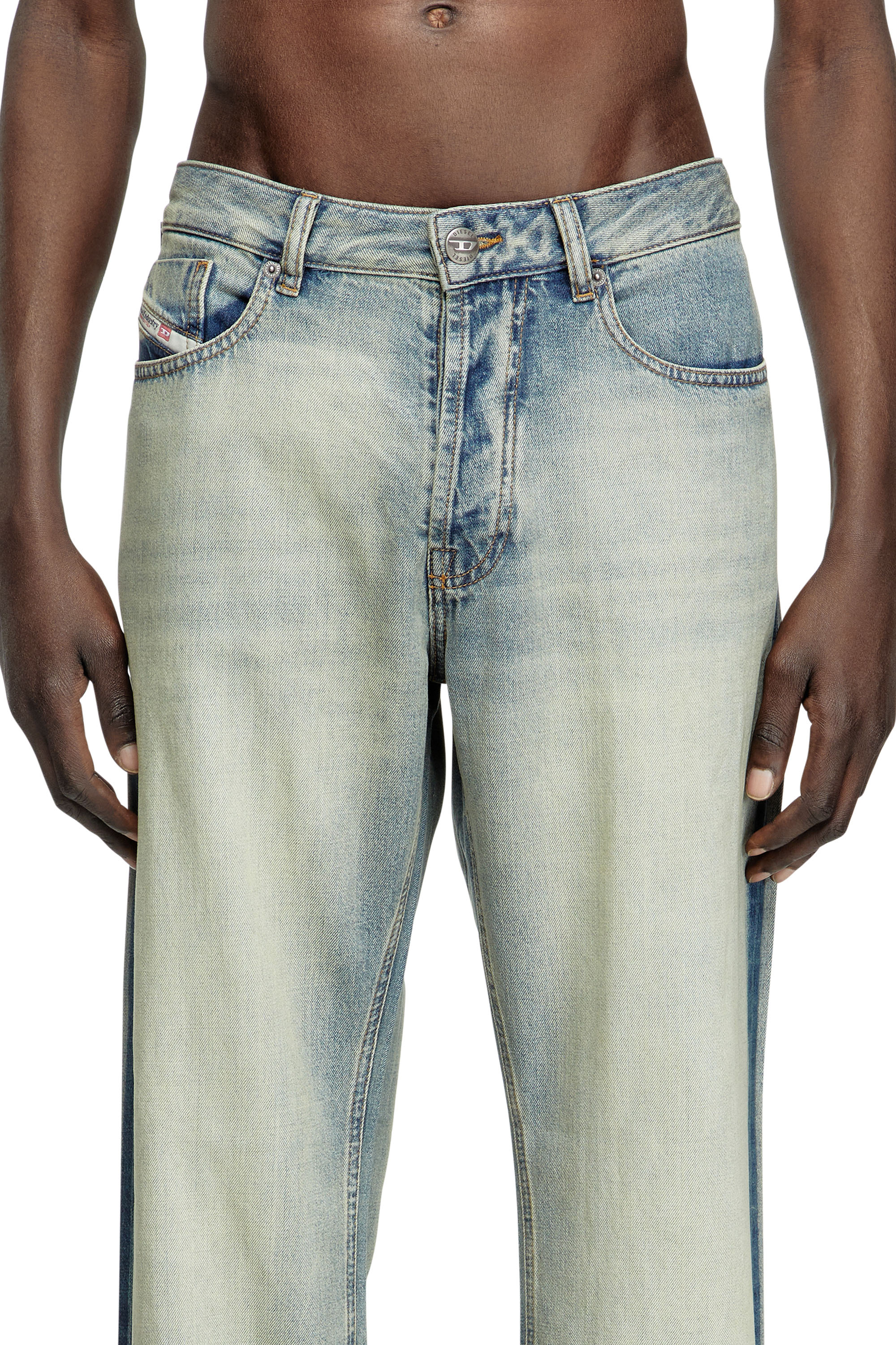 Diesel - Relaxed Jeans 1980 D-Eeper 0ABDF Homme, Bleu Clair - Image 5