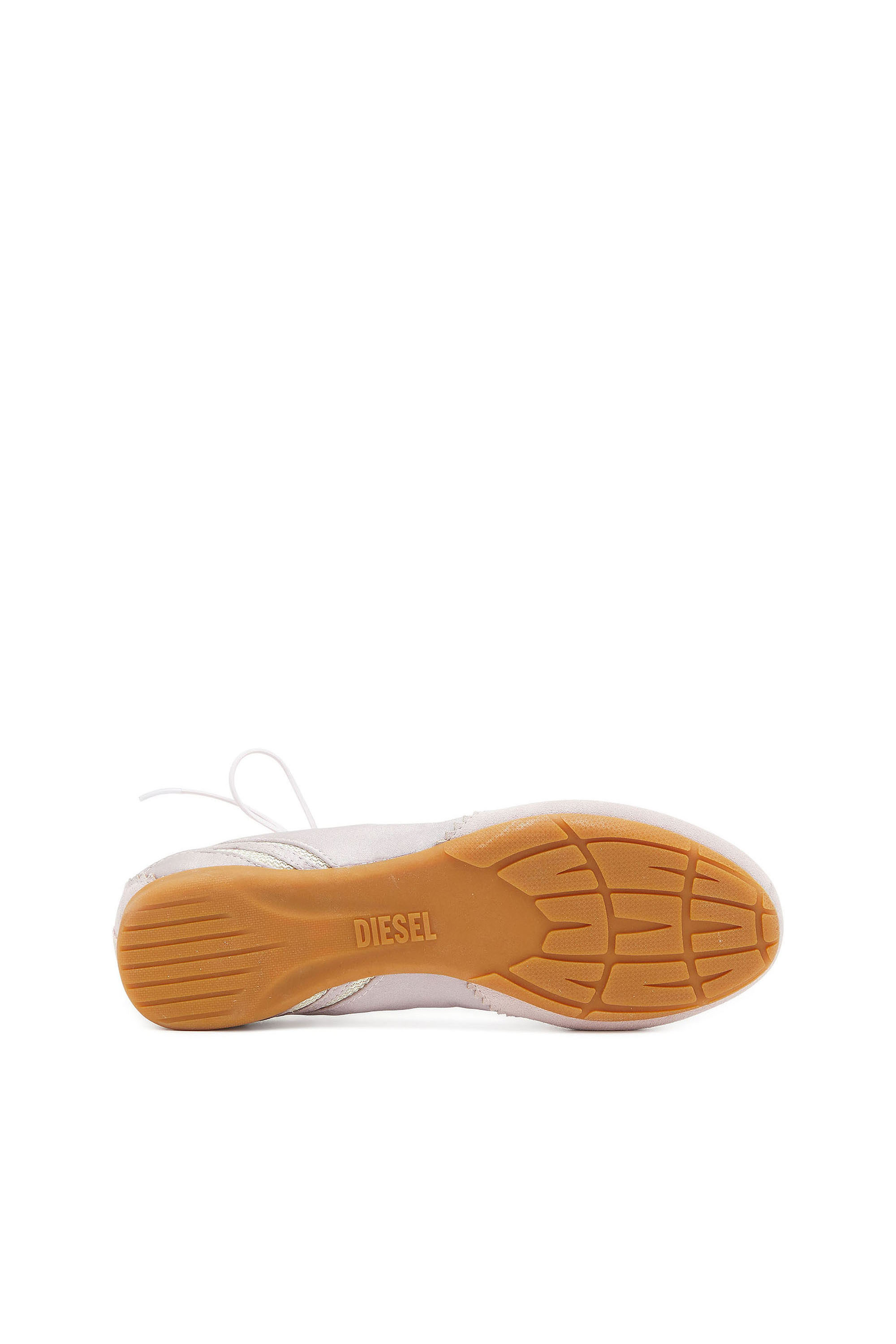 Diesel - D-MILE BALLERINA LACE UP II W, D-Mile - Ballerines &agrave; lacets en cuir et mesh Femme in Rose - 5