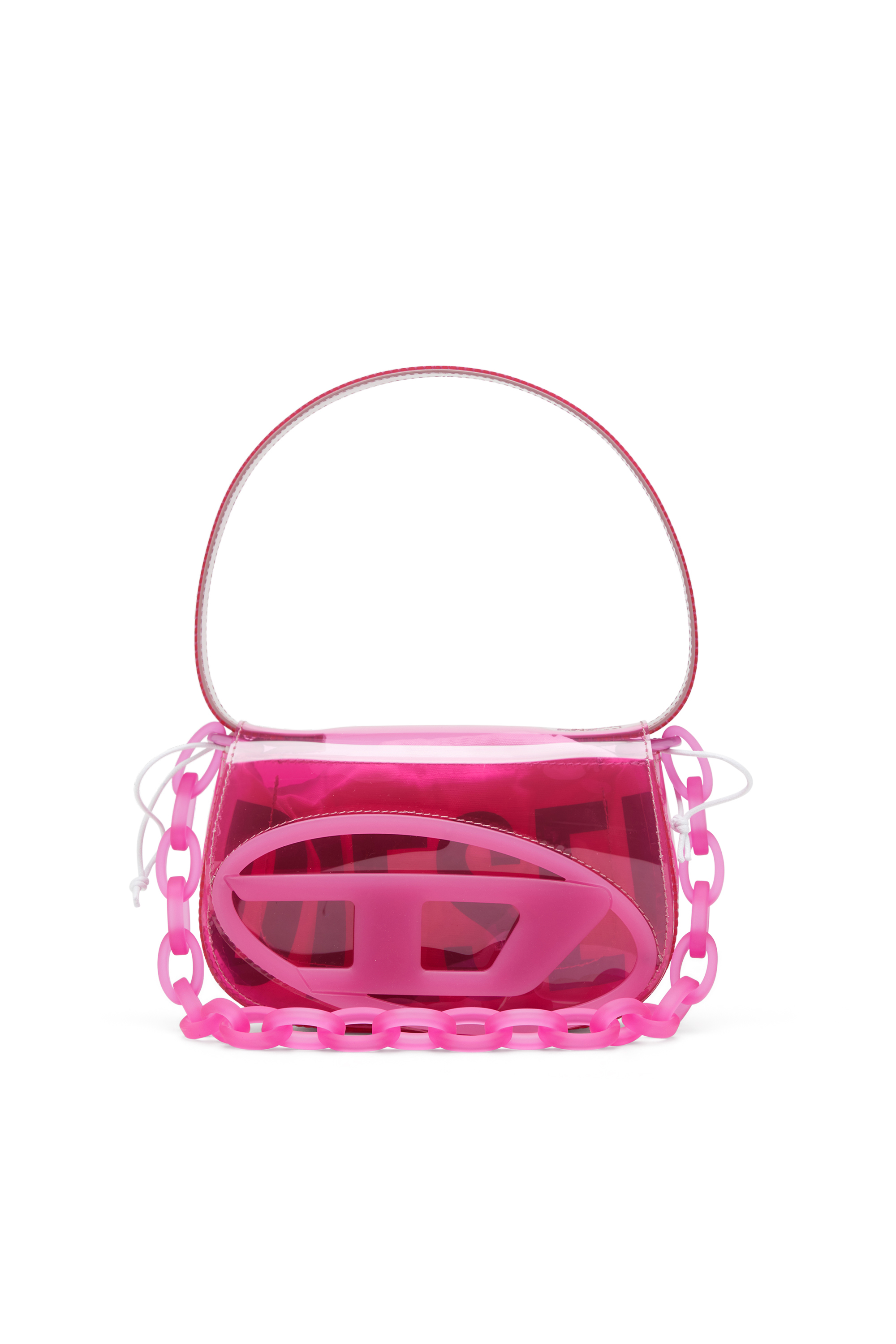 Diesel - 1DR, 1DR-Sac iconique à bandoulière en TPU transparent Femme in Rose - 1