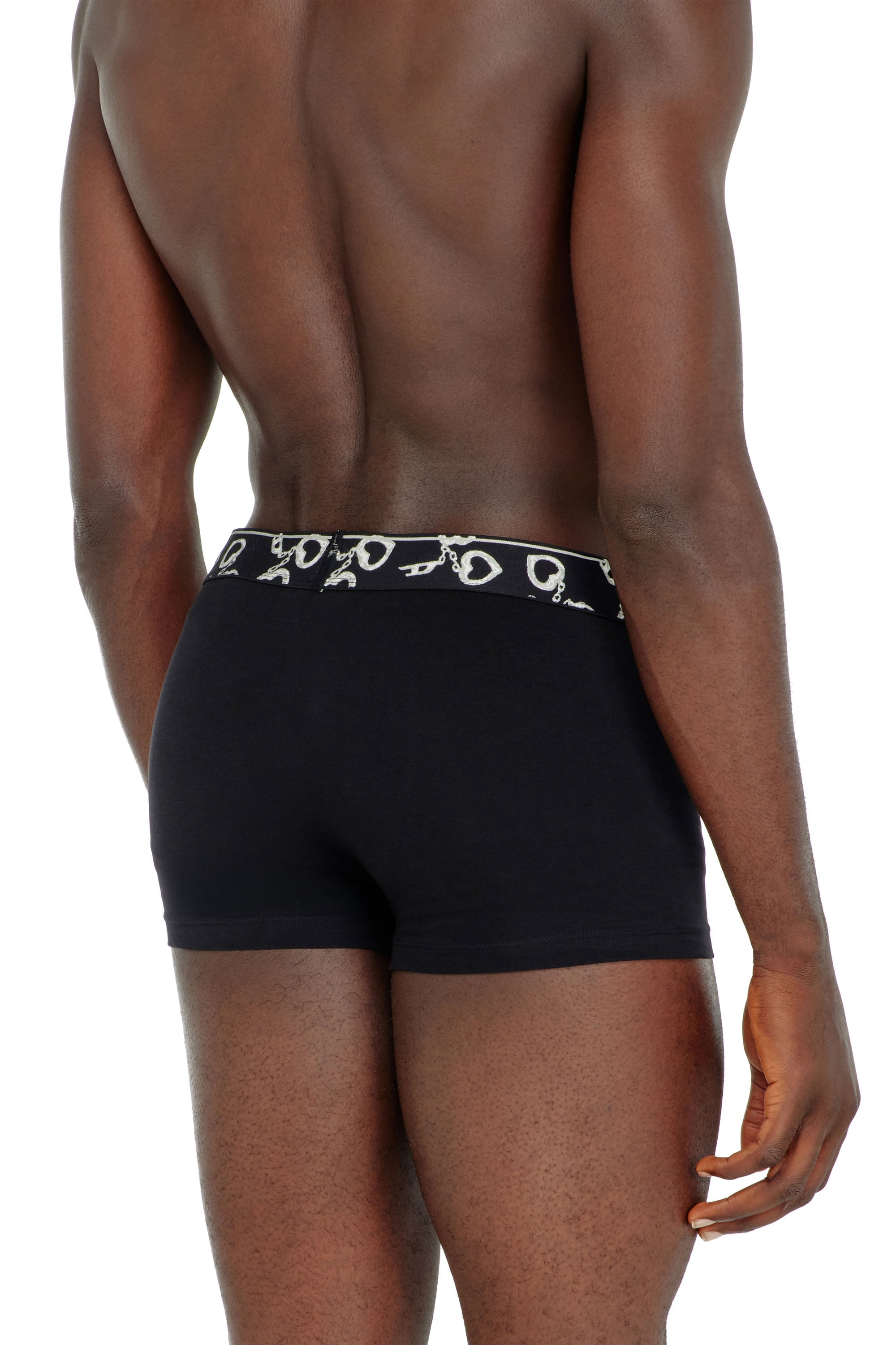 Diesel - DAMIEN-GFT-3PACK, Set da tre boxer lungo con motivo manette Uomo in Nero - 4