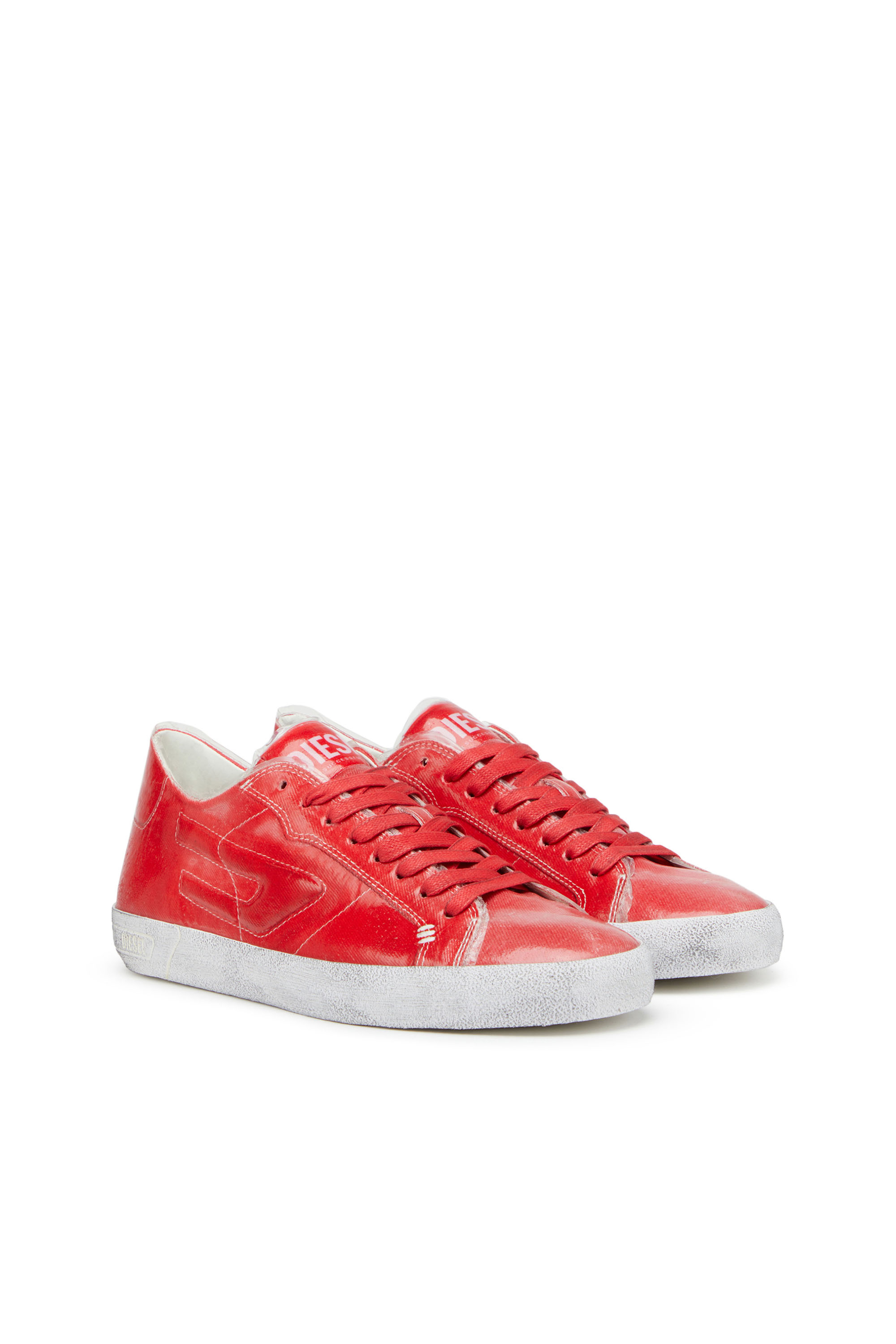 Diesel - S-LEROJI LOW W, S-Leroji Low W - Sneaker in canvas e TPU Donna in Rosso - 2