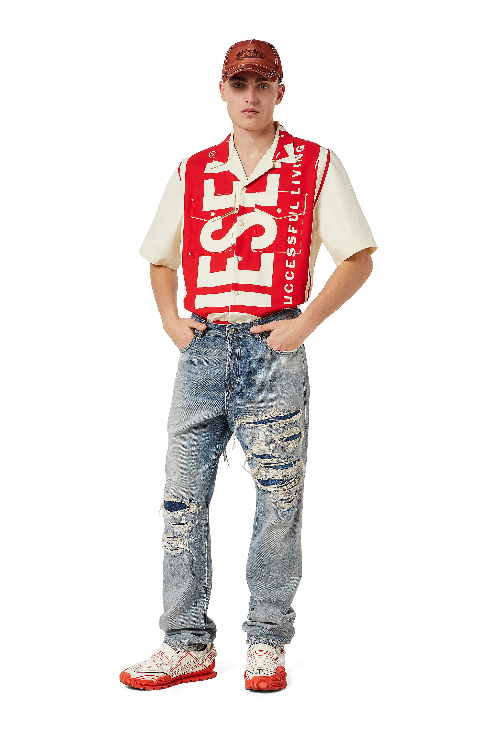 Diesel - S-MAC-A, Bianco/Rosso - Image 6