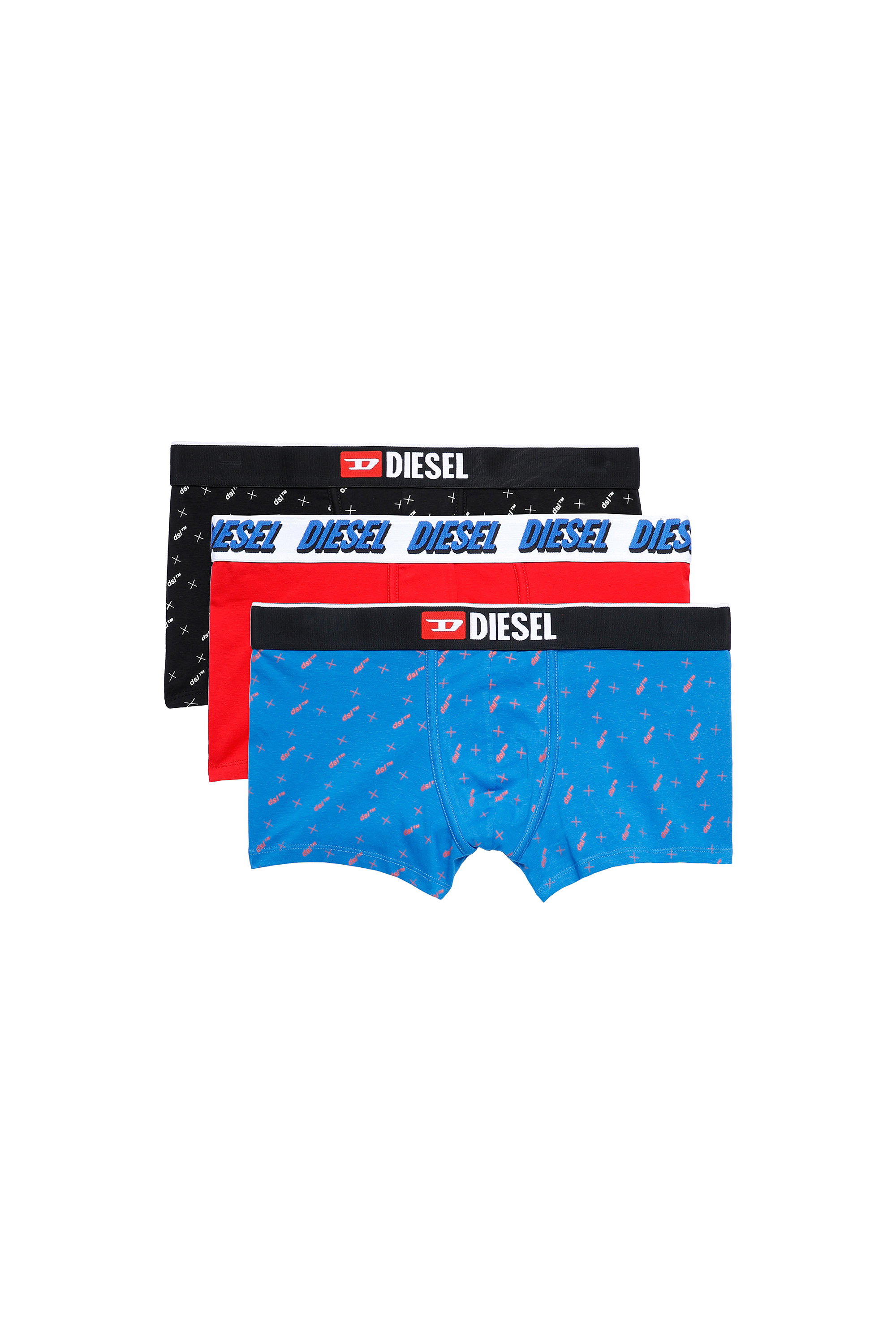 UMBX-DAMIENTHREEPACK, Bleu/Rouge - Boxeurs courts