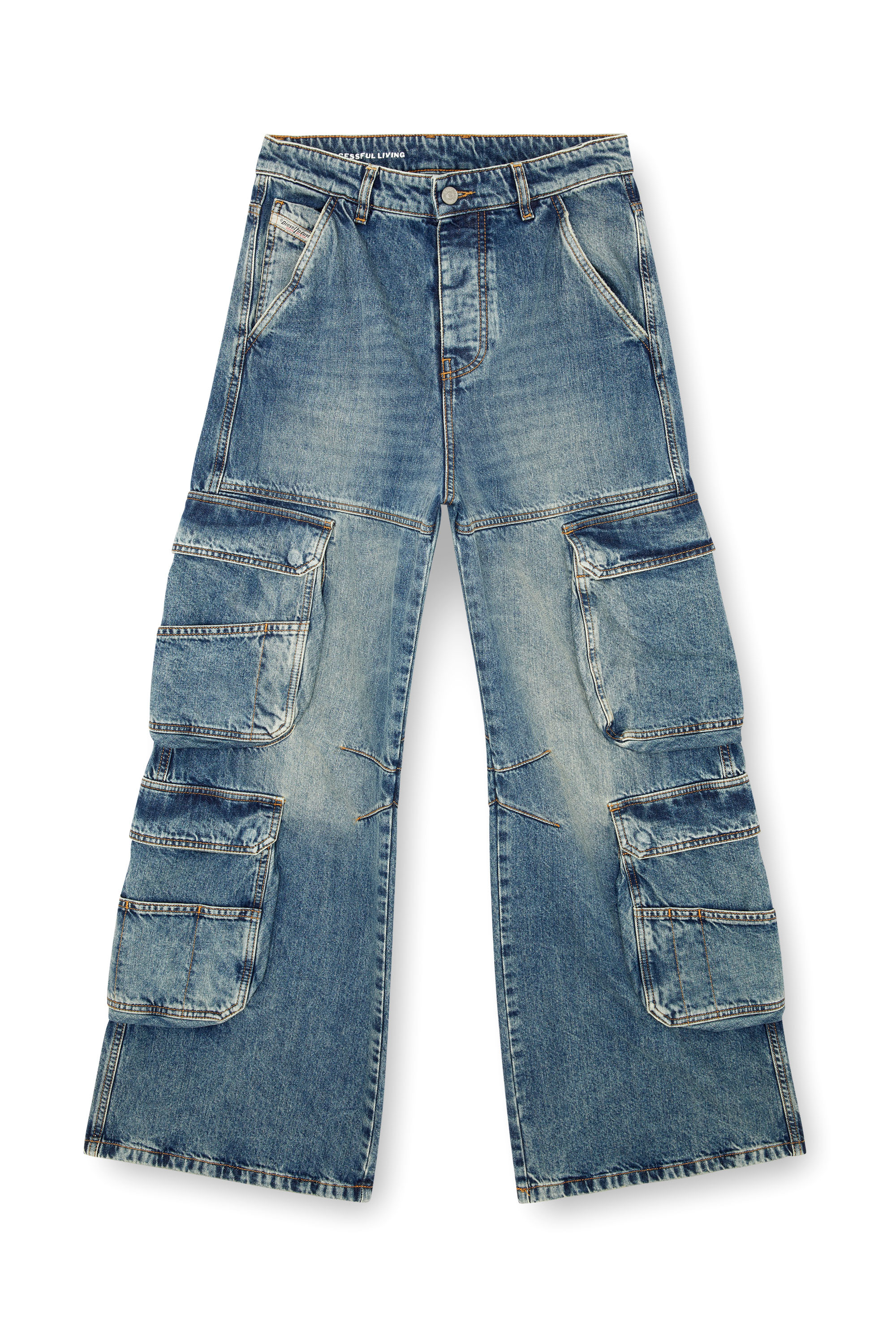 Diesel - Donna Straight Jeans 1996 D-Sire 0NLAX, Blu medio - Image 5