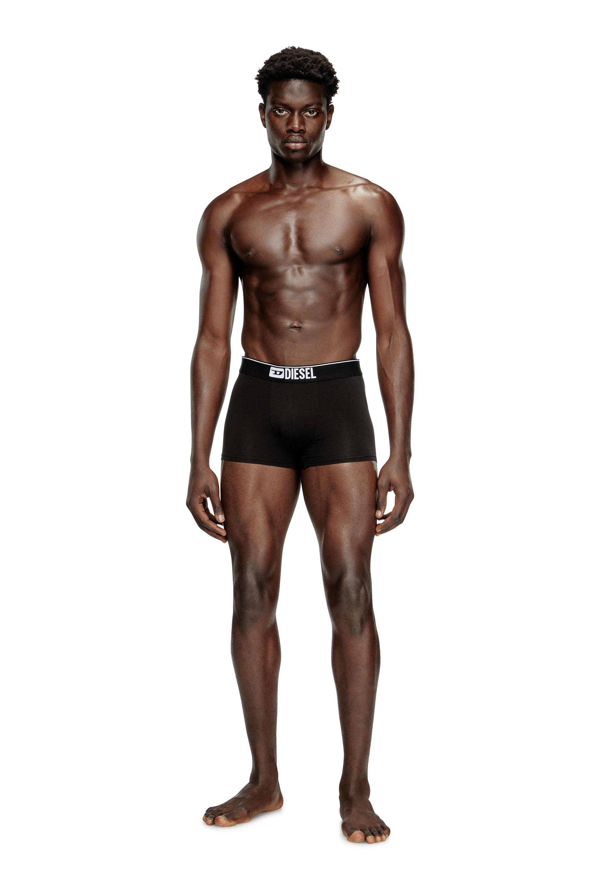 Diesel - UMBX-DAMIENFIVEPACK, Lot de cinq boxers couleur unie Homme in Noir - 2