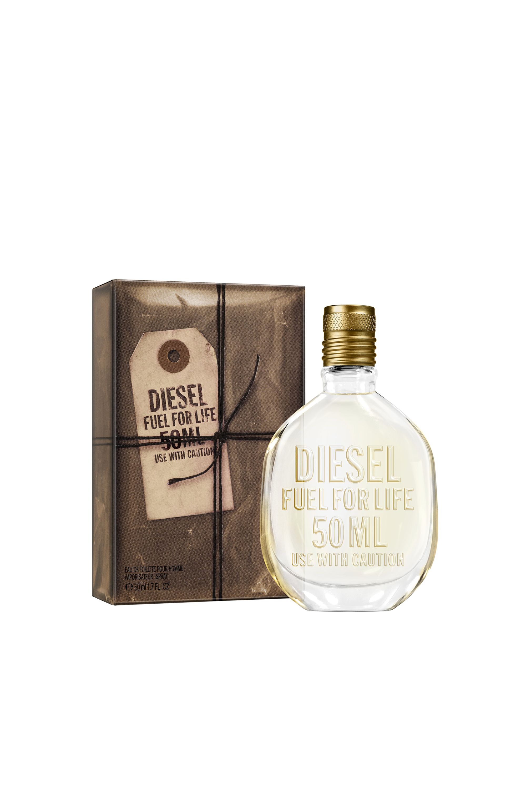 Diesel - FUEL FOR LIFE 50ML WITHOUT POUCH, Fuel For Life Man, 50ml, Eau De Toilette Uomo in Beige - 2