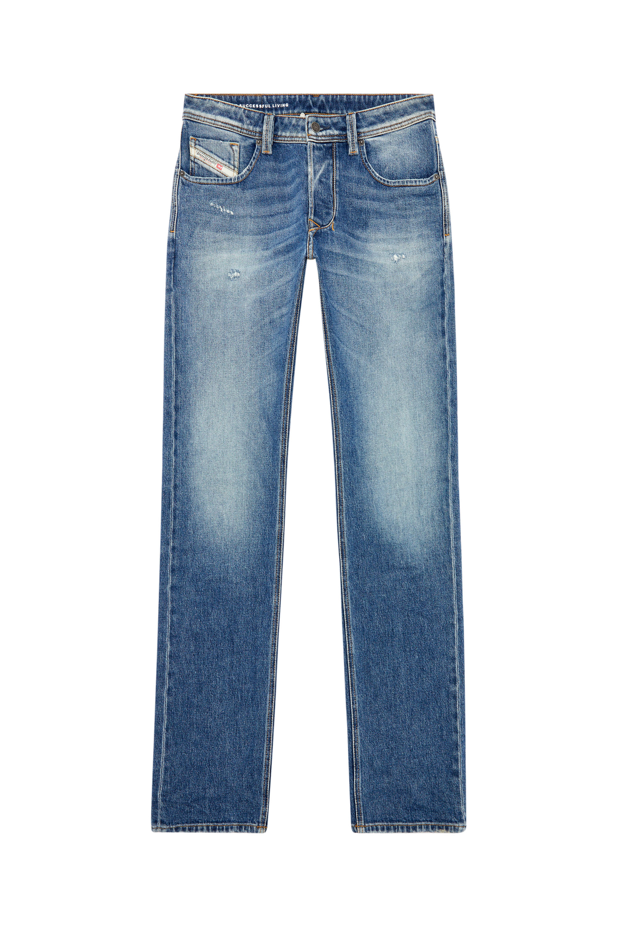 Diesel - Straight Jeans 1985 Larkee 09I16, Blu medio - Image 3