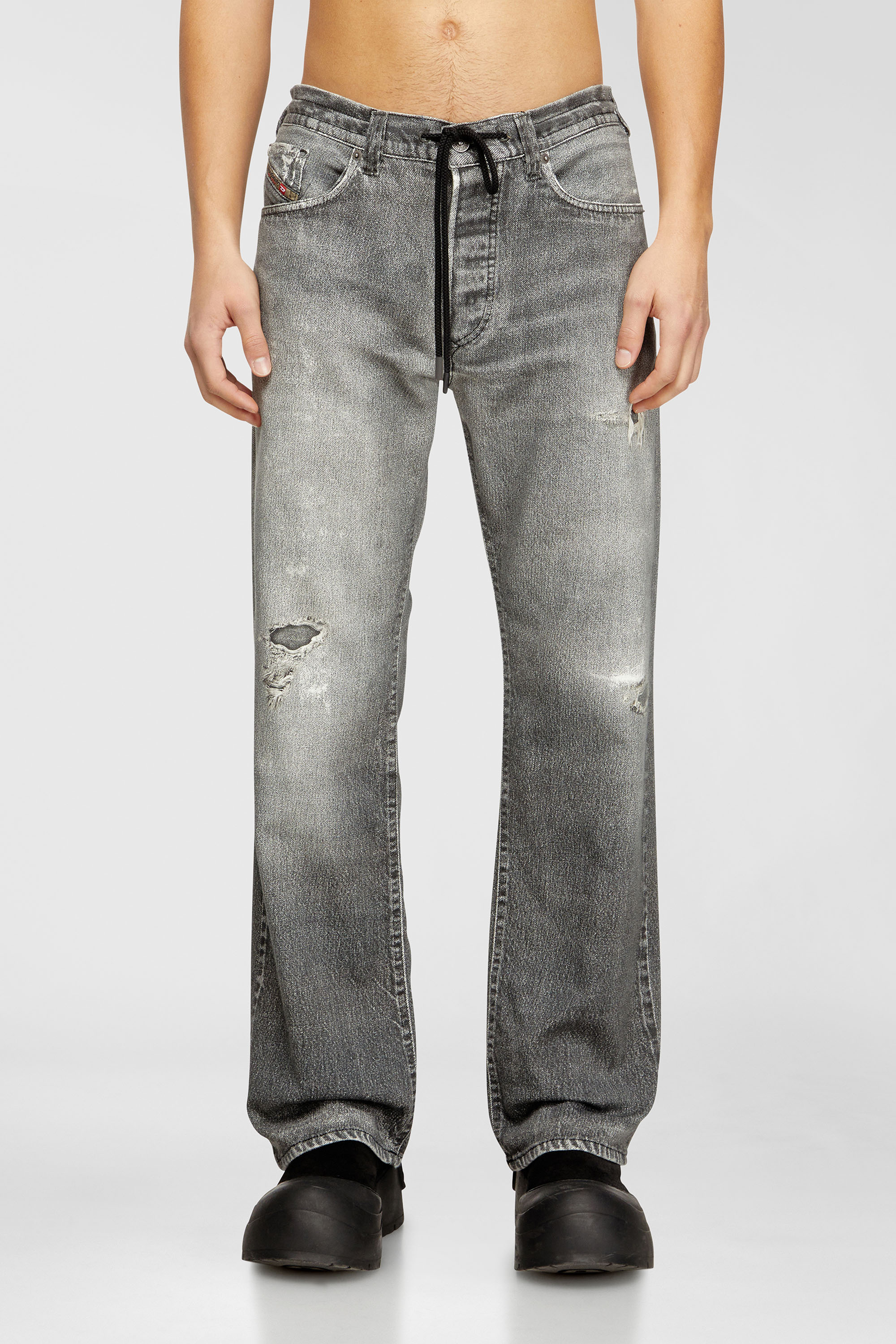 Diesel - Relaxed 2080 D-Reel Joggjeans&reg; 068US Uomo, Grigio - Image 2