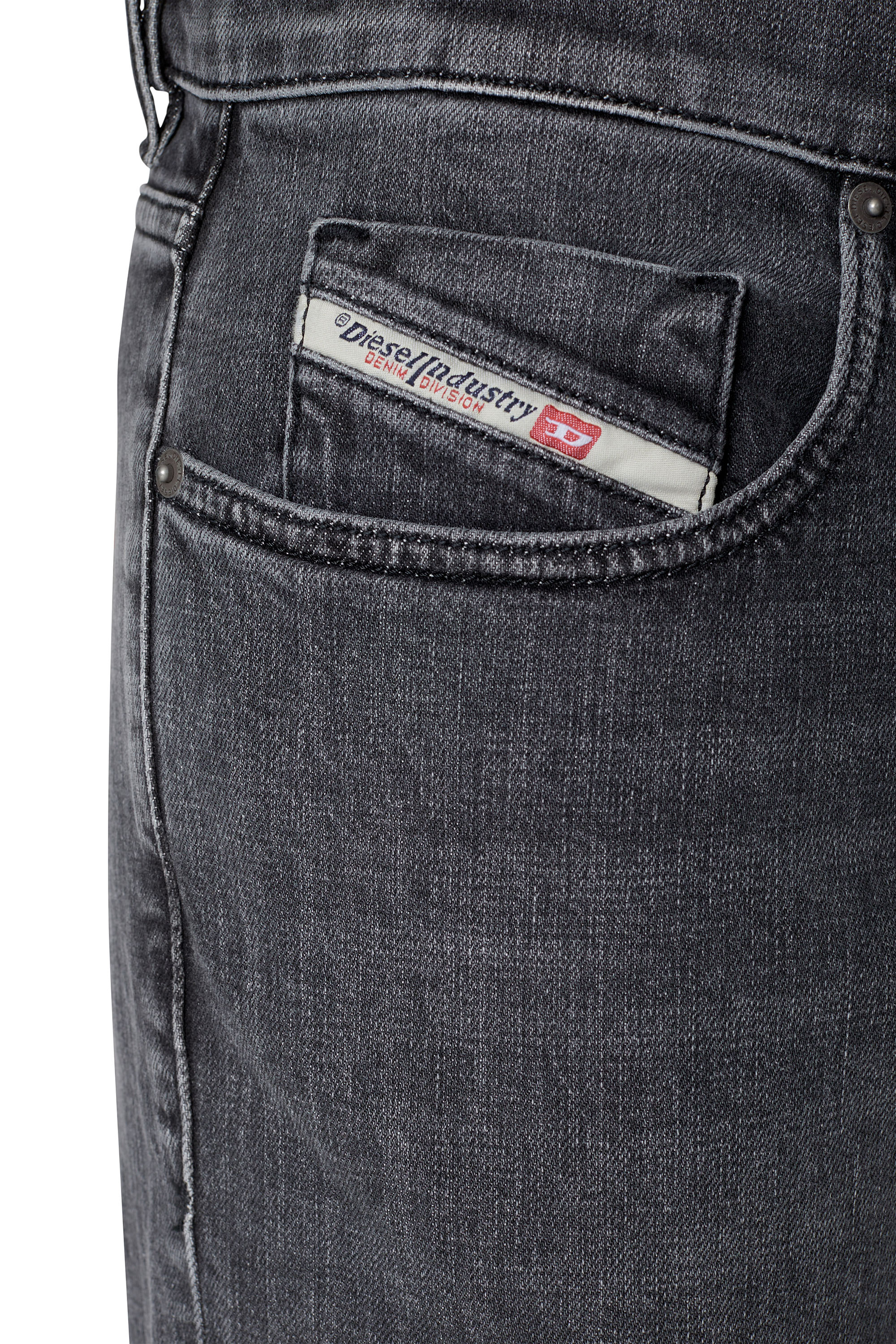 Diesel - Slim Jeans 2019 D-Strukt 09C47, Schwarz/Dunkelgrau - Image 4