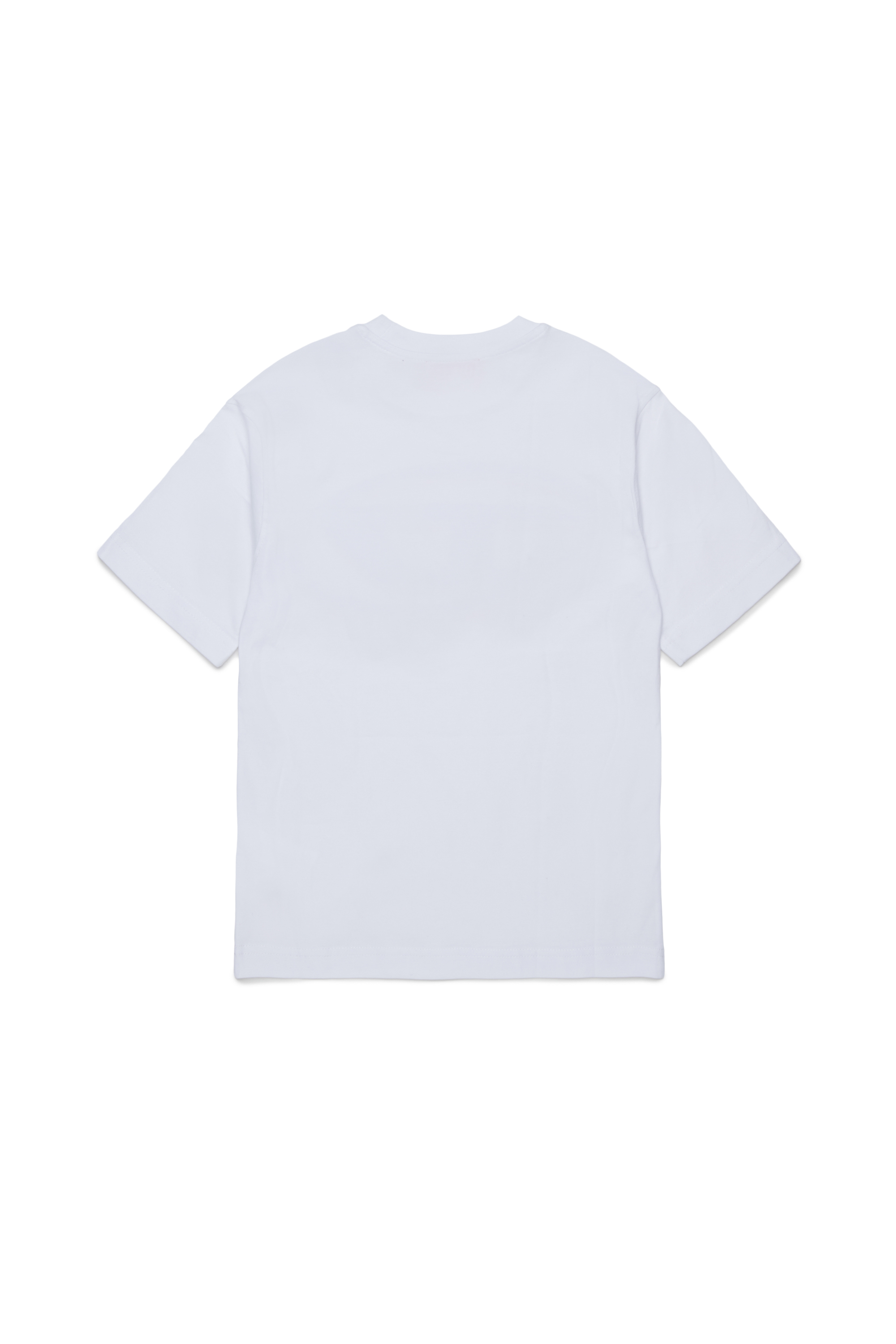 Diesel - TVEL OVER, T-shirt avec imprim&eacute; Oval D bicolore Homme in Blanc - 2