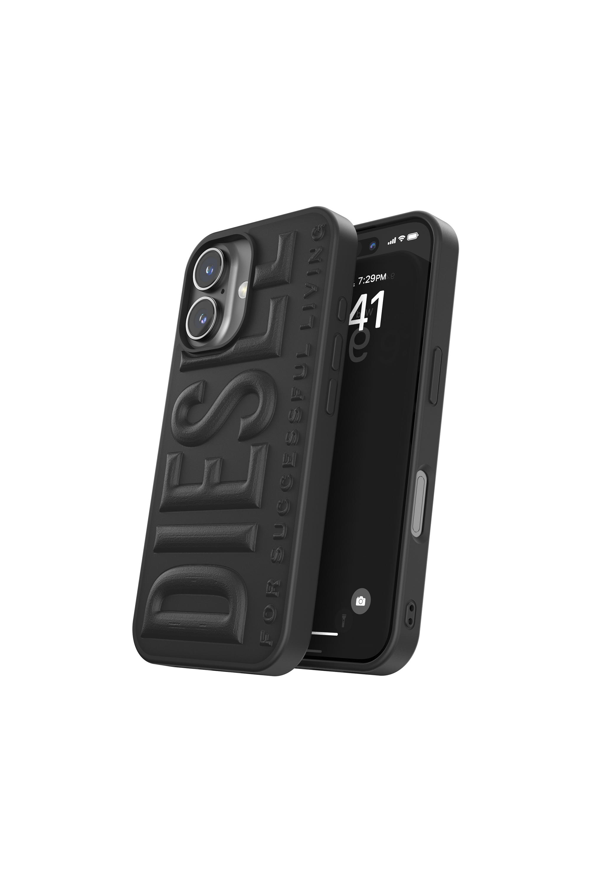 Diesel - 60209  MOULDED CASE, Coque 3D Biscotto pour l'iP 16 Mixte in Noir - 3