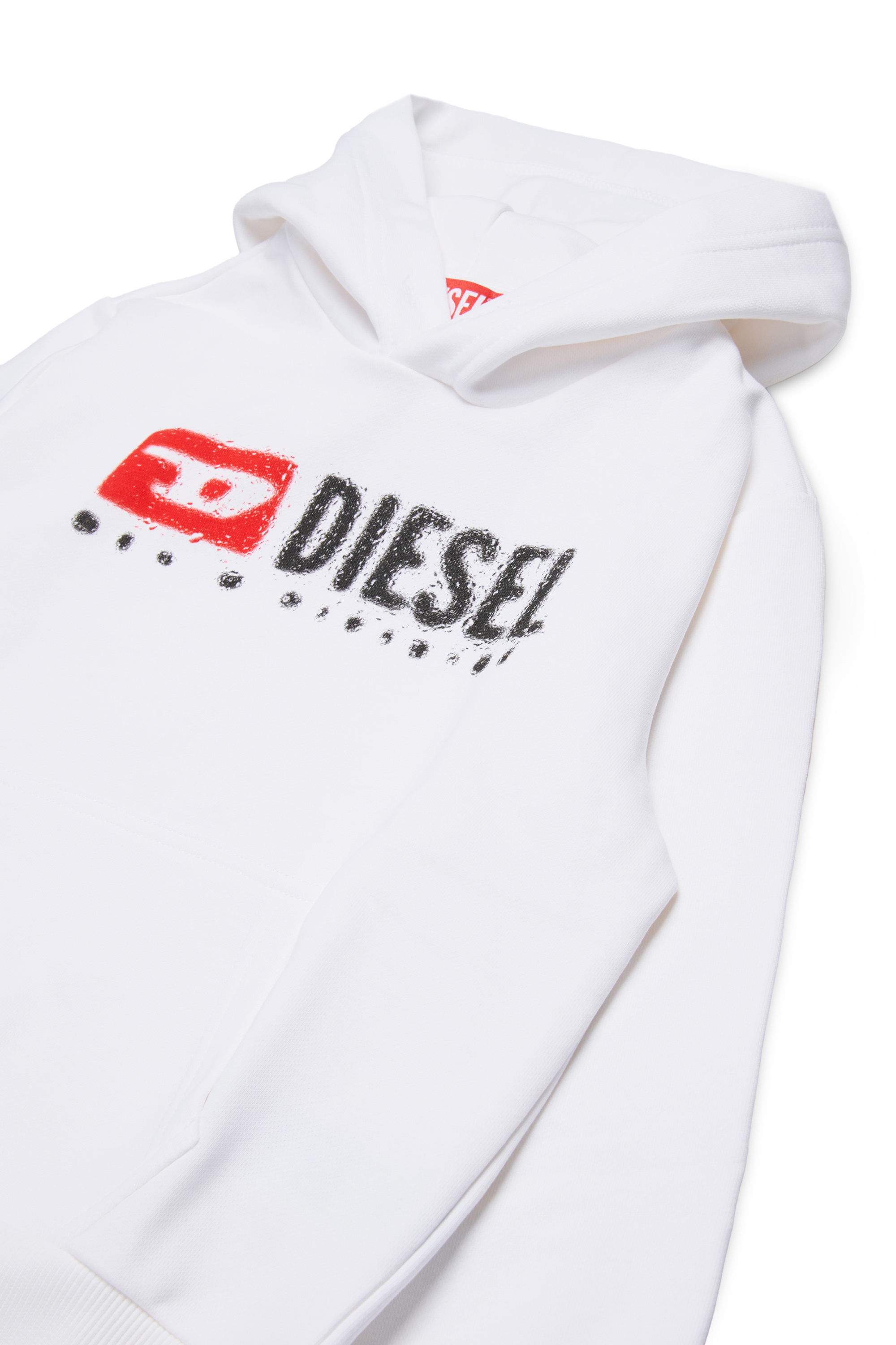 Diesel - SDROPSHOOD OVER, Herren Baumwoll-Sweatshirt mit Logo-Print in Weiß - 3
