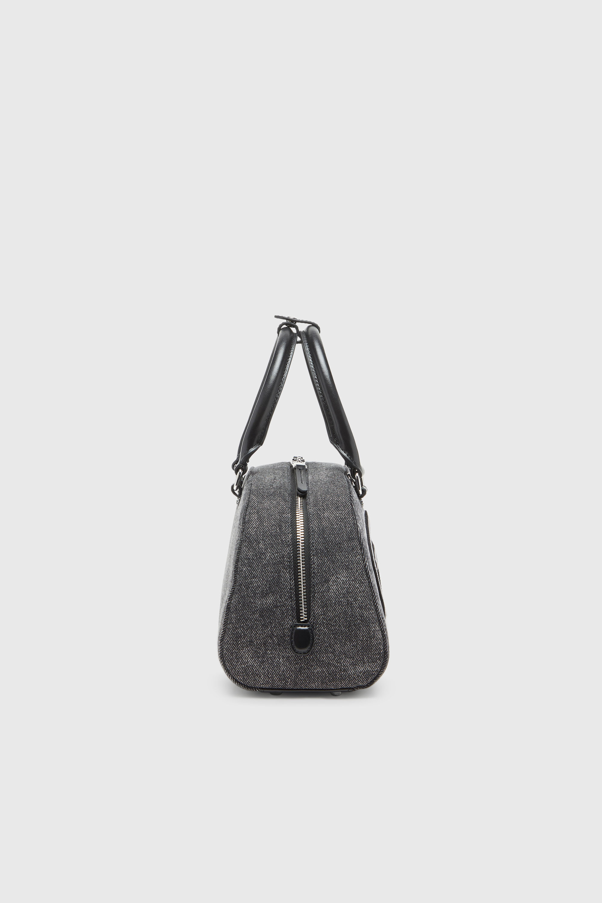 Diesel - 1DR DOME TOP HANDLE, 1DR Dome-Sac bowling en denim d&eacute;lav&eacute; Femme in Gris - 5