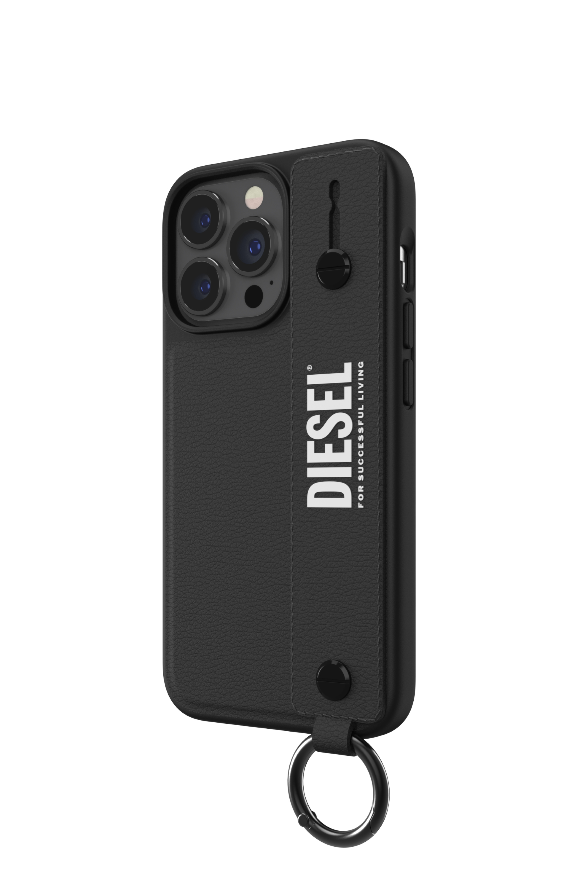 Diesel - 47177 TECH CHAIN, Étui cordon de poignet  pour iPhone 13/13 Pro Mixte in Noir - 4
