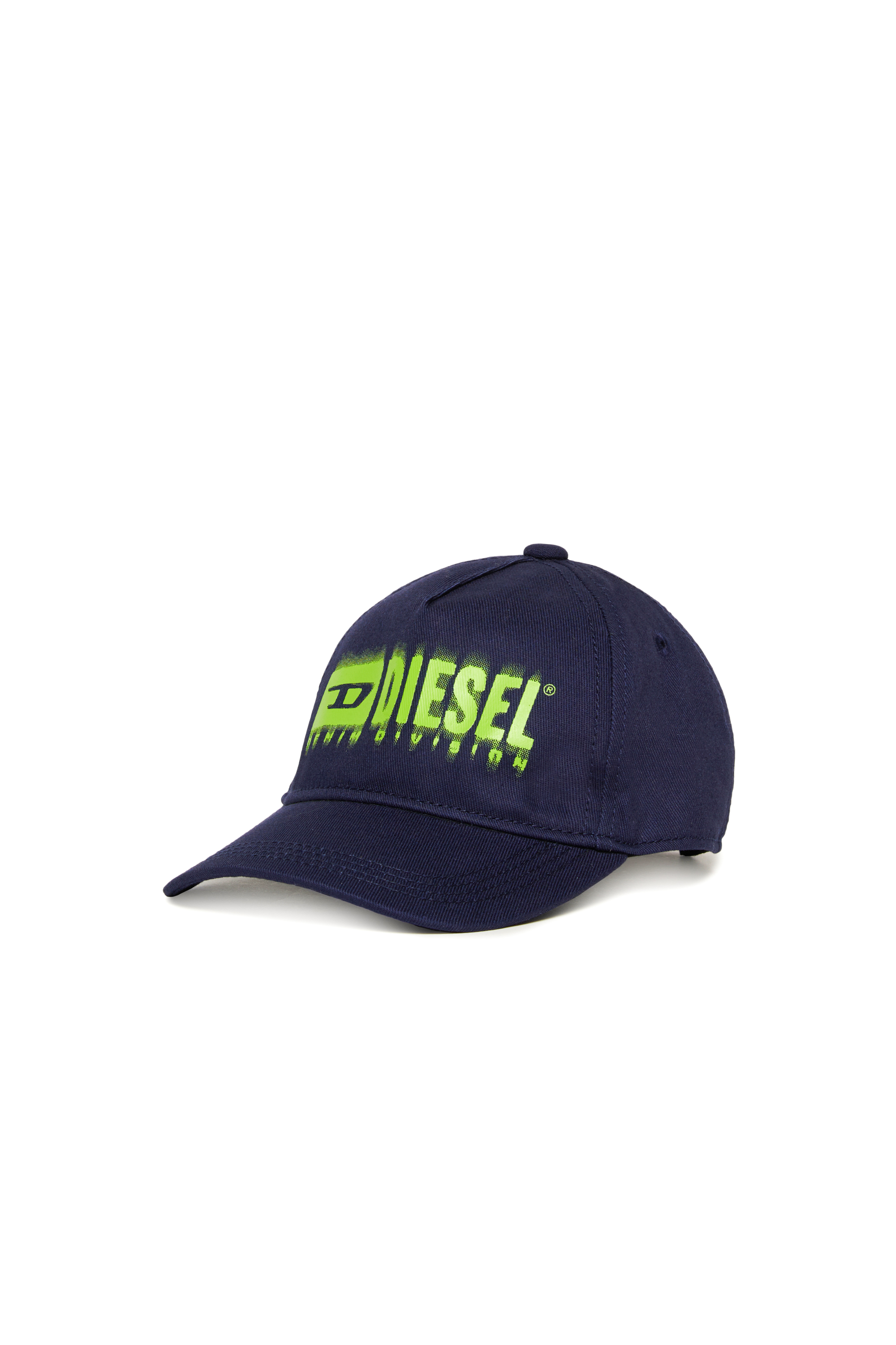 Diesel - FPRITTILB, Unisex Basecap aus Denim mit D&eacute;grad&eacute;-Logo in Dunkelblau - 1
