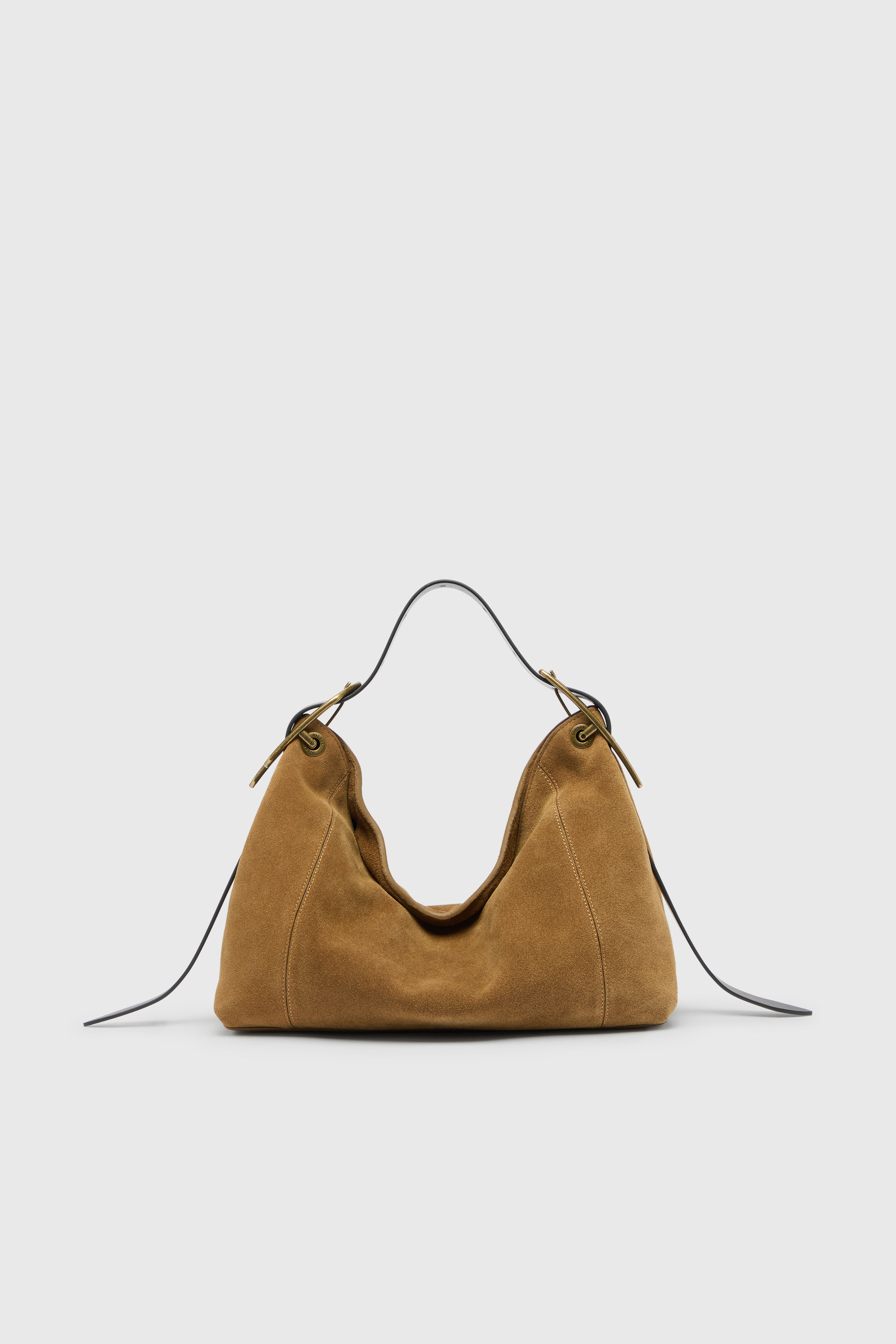 Diesel - D-LINE HOBO S, D-Line Sac port&eacute; &eacute;paule en daim cir&eacute; Femme in Marron - 1