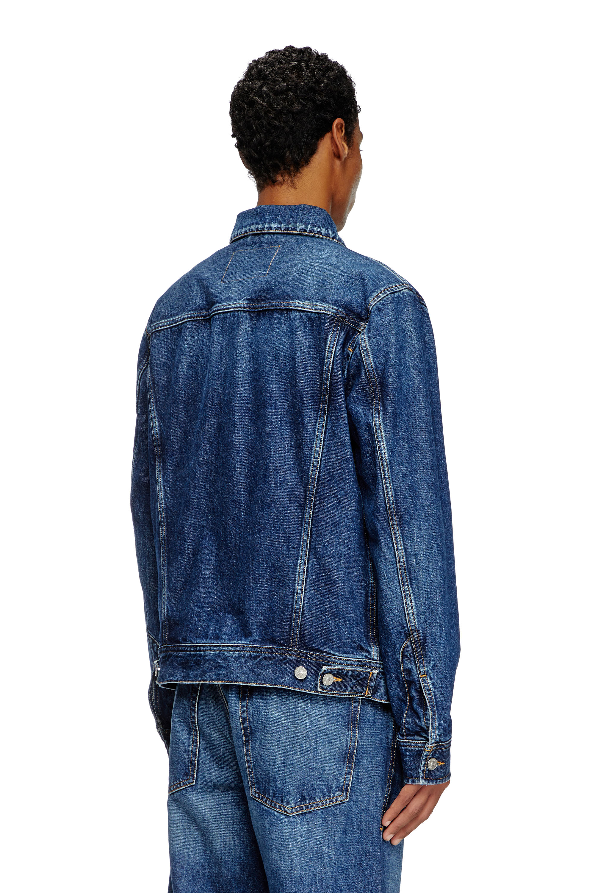 Diesel - D-BARCY, Veste trucker avec un fit regular Homme in Bleu - 4