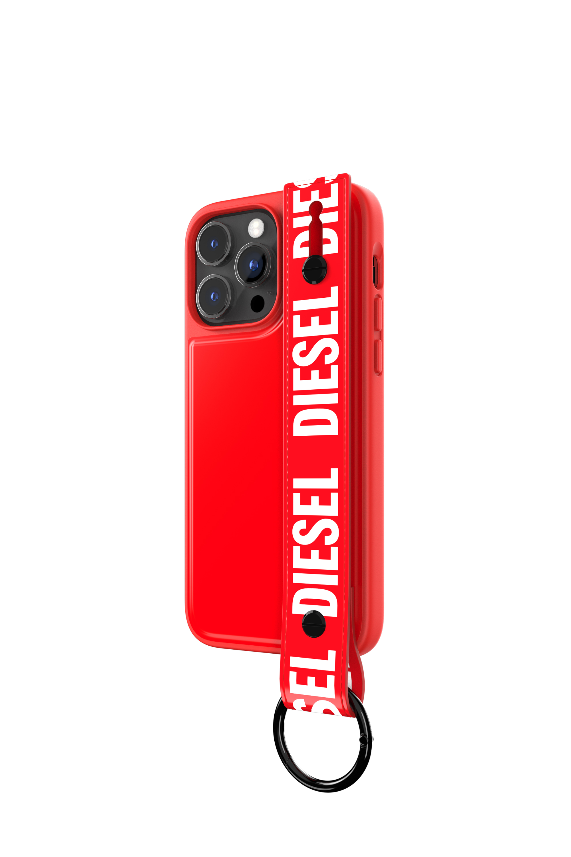Diesel - 50288 MOULDED CASE, Coque avec bande rétractable pur iPhone 14 Pro Max Mixte in Rouge - 4
