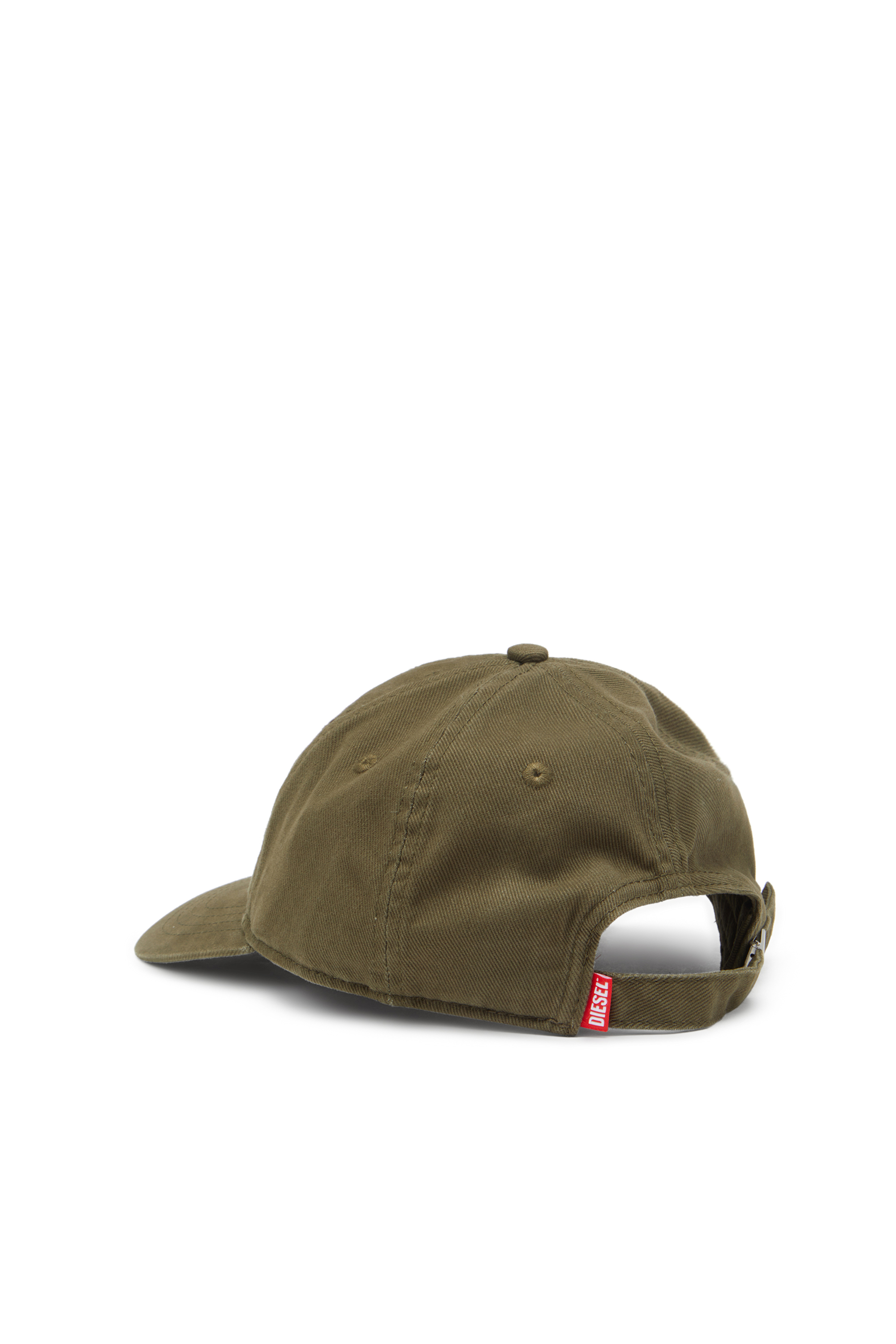 Diesel - C-RUN-WASH, Casquette de baseball en sergé de coton délavé Homme in Vert - 2