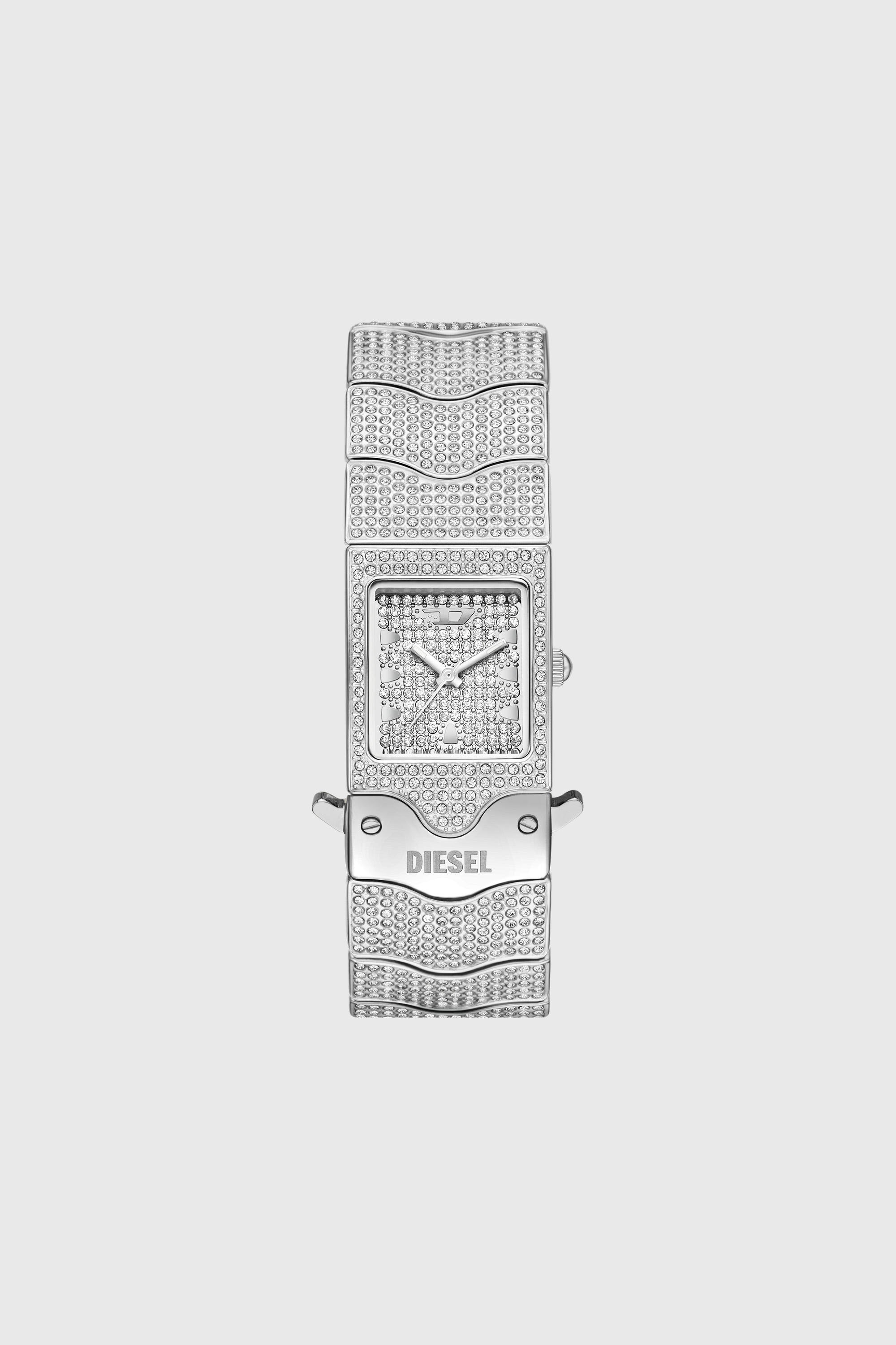 Closer Limited Edition Uhr aus Edelstahl mit Pav&eacute;-Besatz