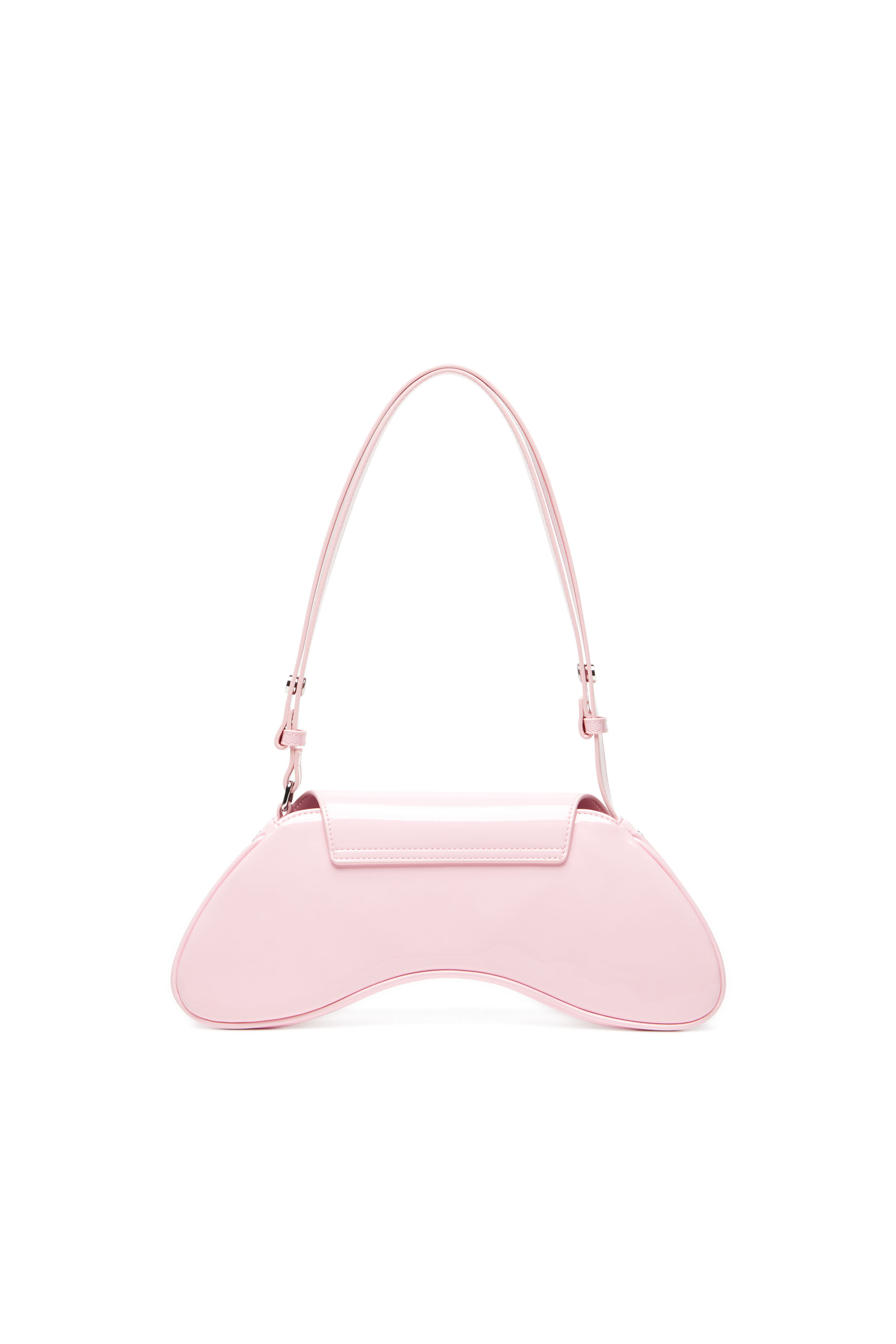 Diesel - PLAY CROSSBODY, Play-Sac à bandoulière en PU brillant Femme in Rose - 2