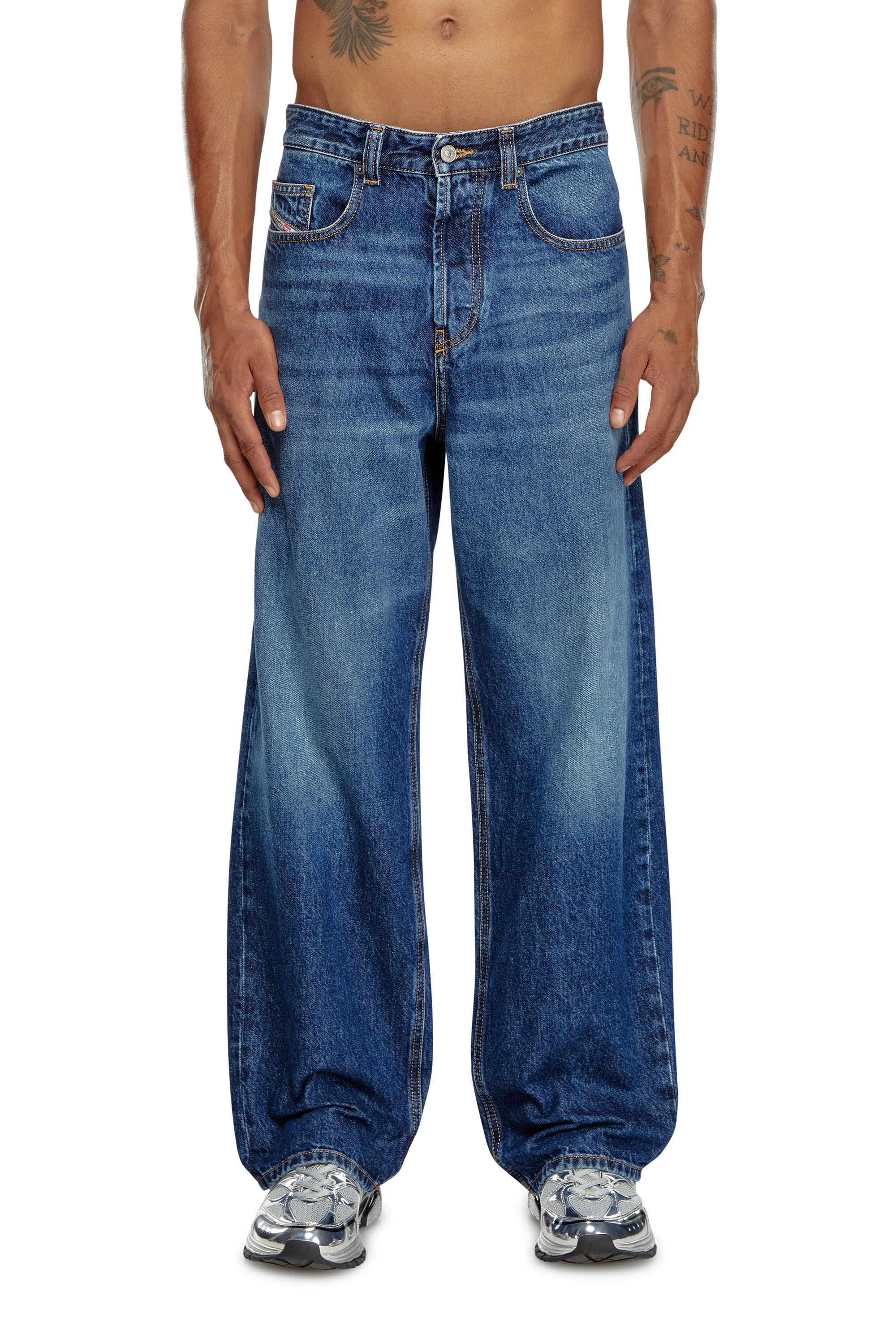 Relaxed Jeans 2001 D-Macro 09I27, Mittelblau Diesel - Herren Relaxed Jeans 2001 D-Macro 09I27, Mittelblau - 3