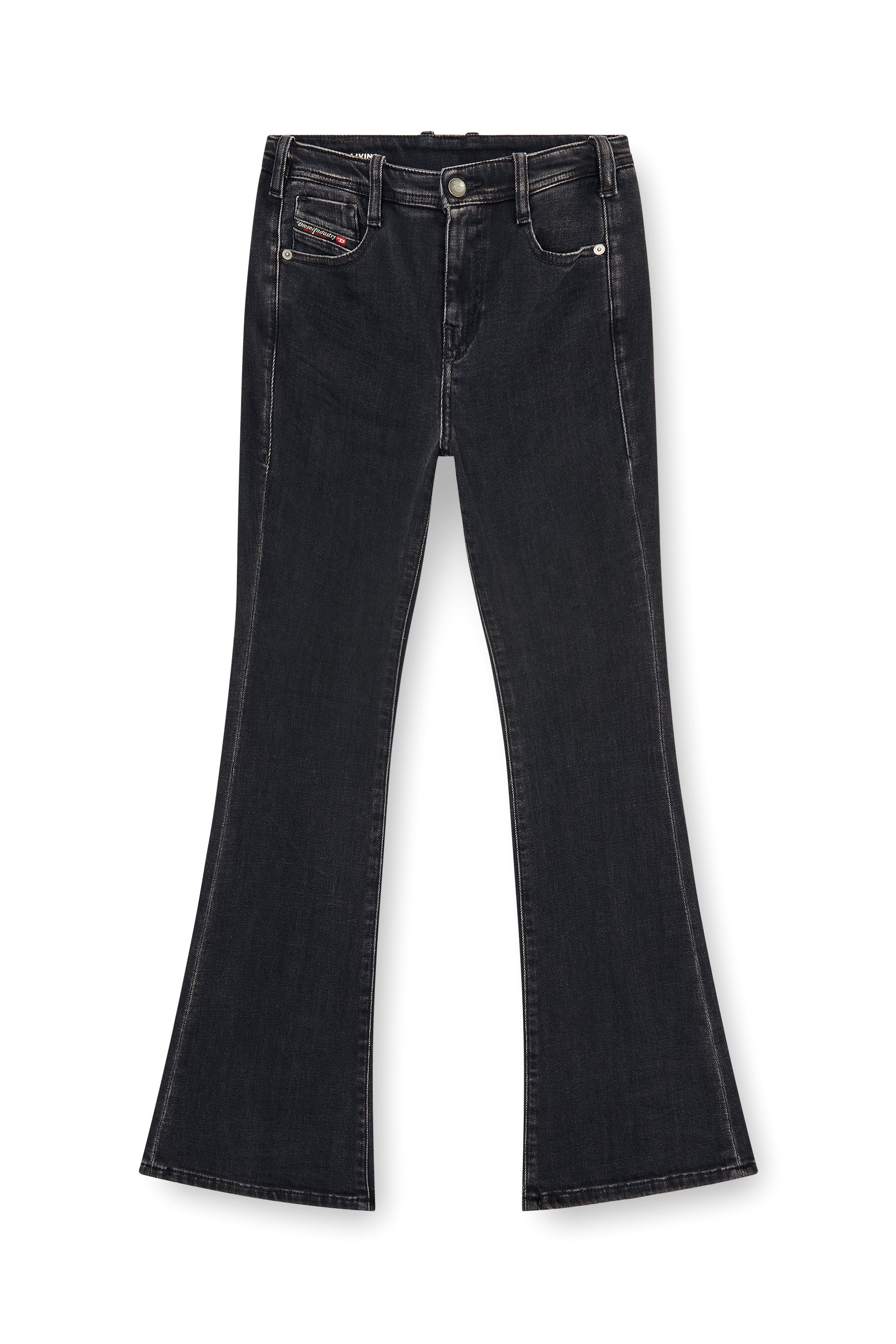 Diesel - Bootcut Jeans 1969 D-Ebbey 09P75 Donna, Nero/Grigio scuro - Image 3