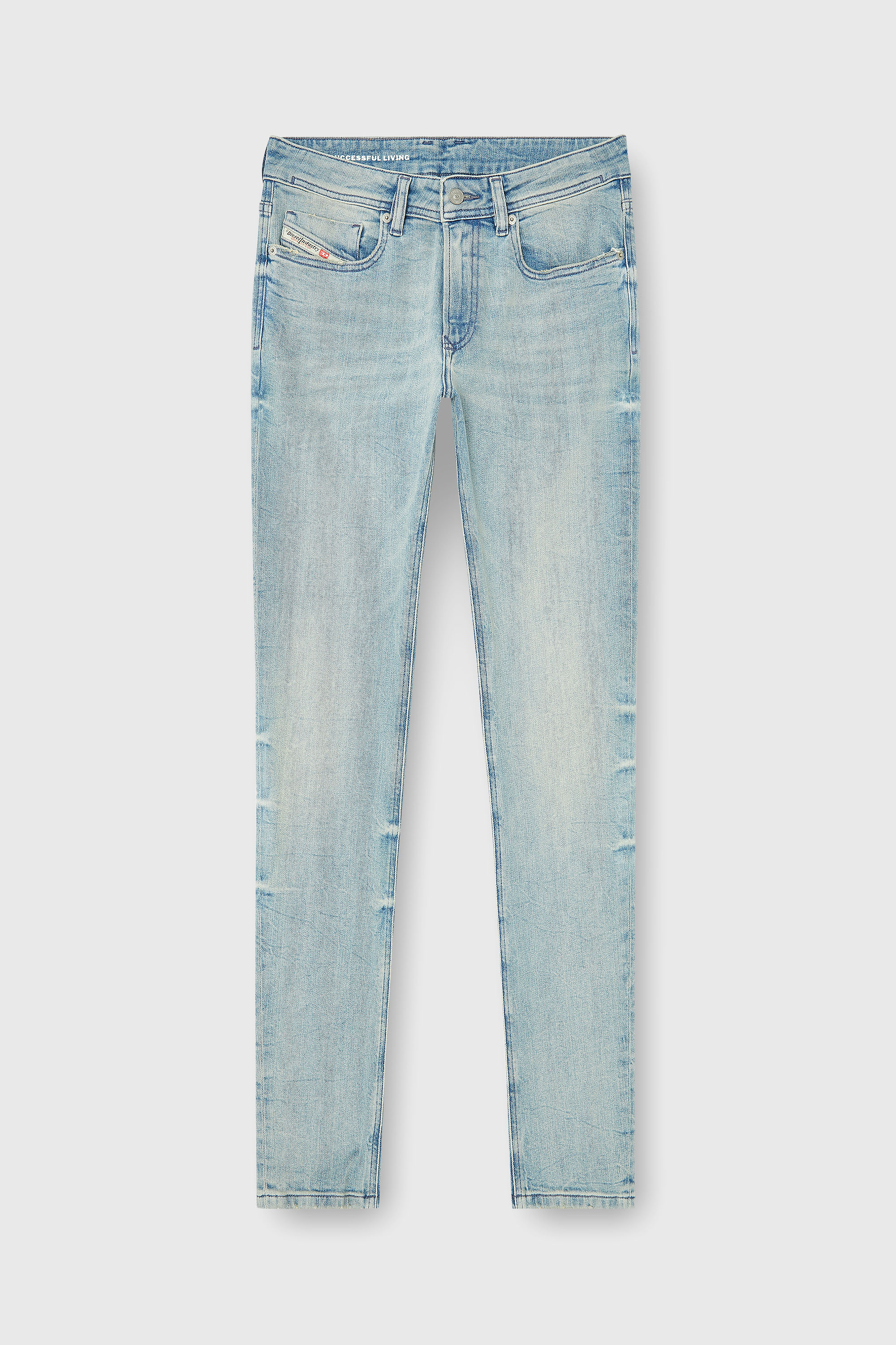 Diesel - Skinny Jeans 1979 Sleenker 0KBBF Uomo, Blu Chiaro - Image 2